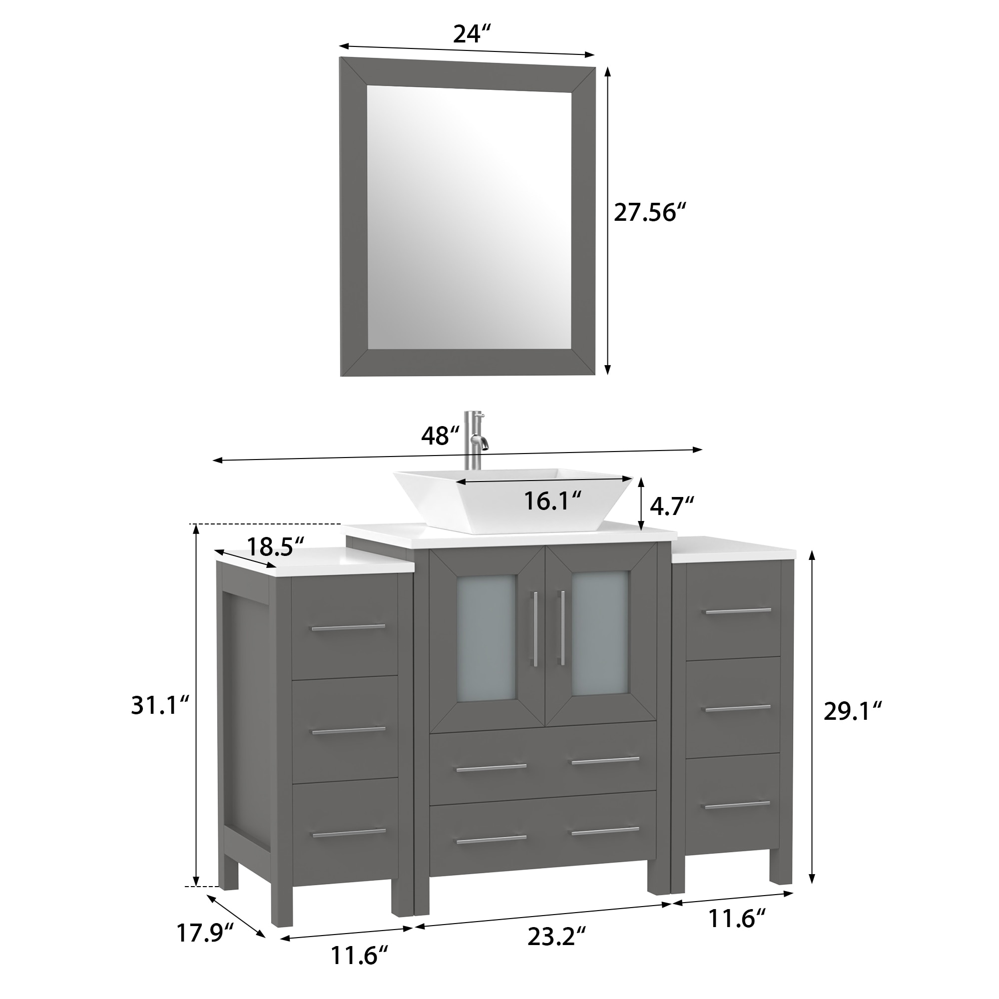 Vanity Art VA3124-48G Bath-Vanity-Combo - View #13