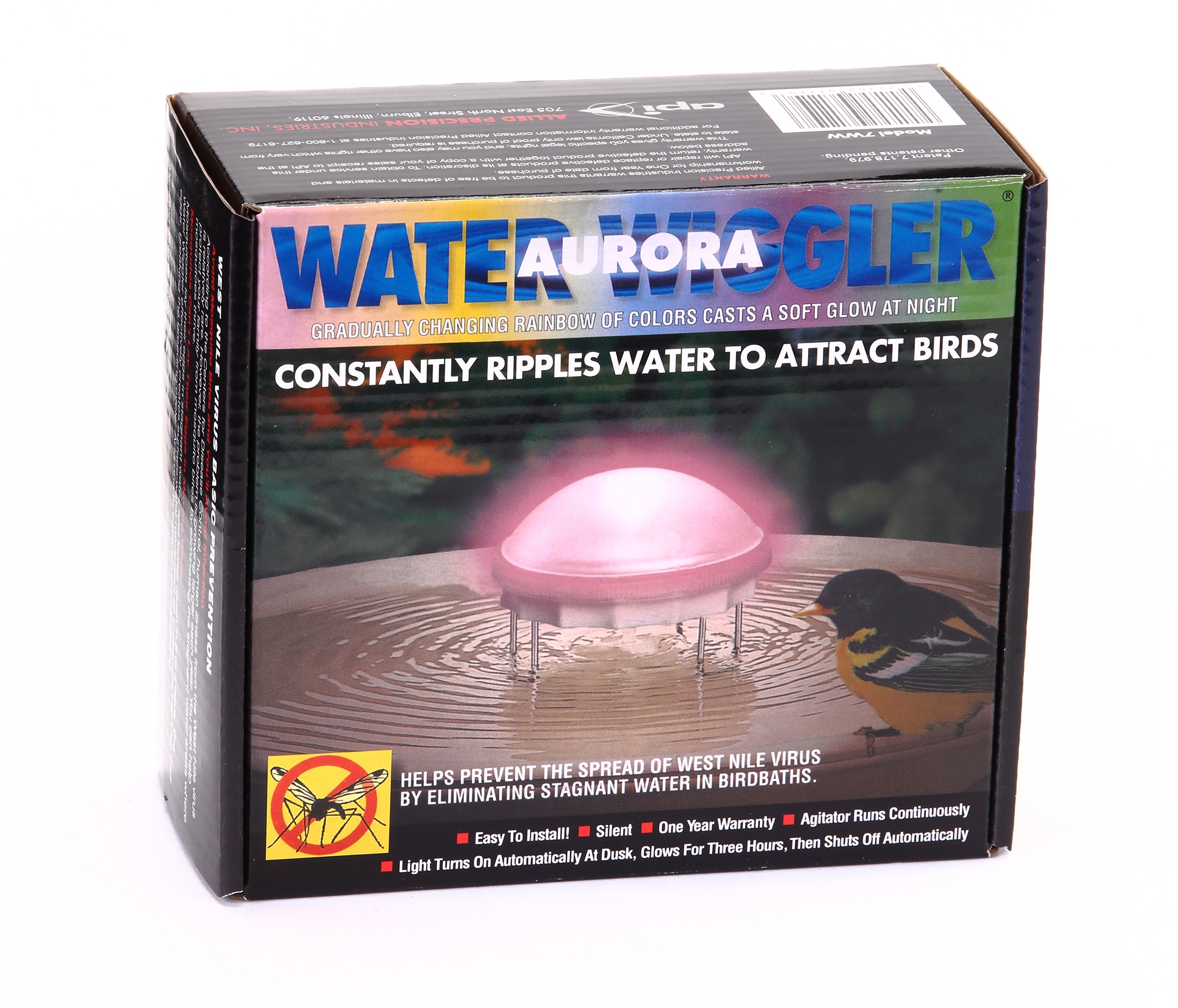 Aurora Metal Water Wiggler with LED Light