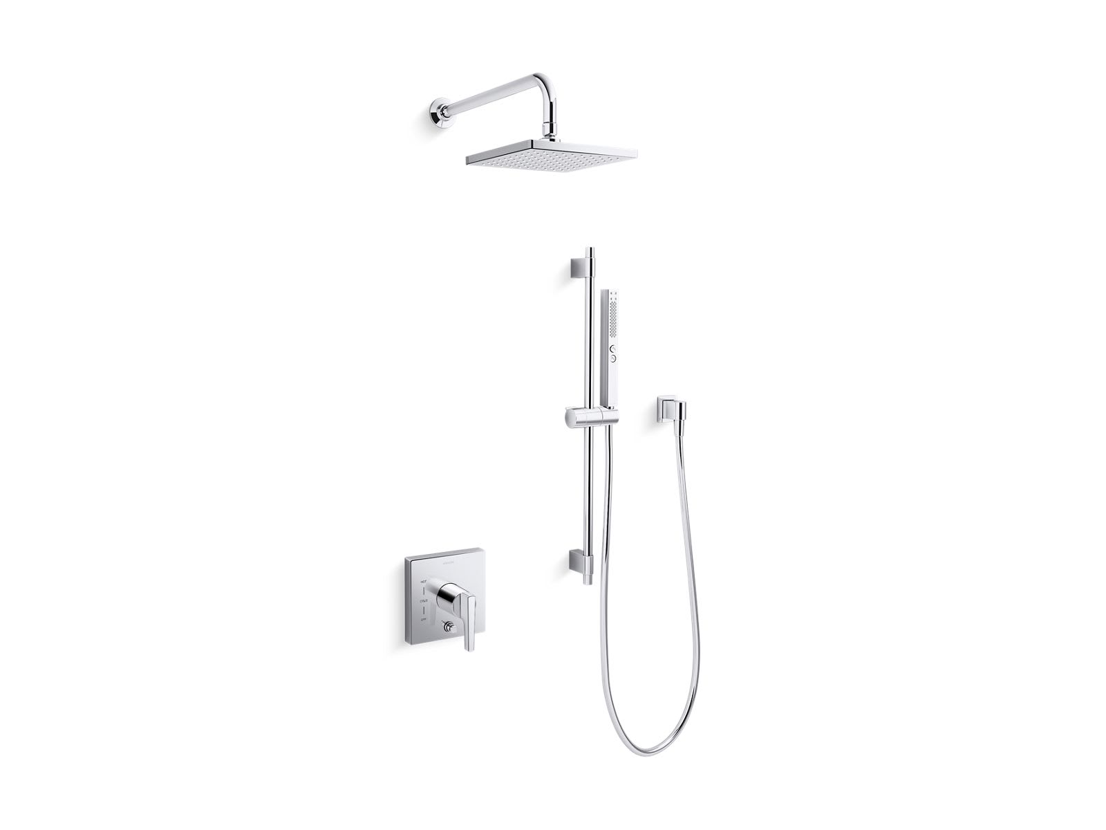 KOHLER 26273-G-CP Honesty 1.75 GPM 1-Handle Shower Trim Kit in Polished Chrome (Valve Not Included)