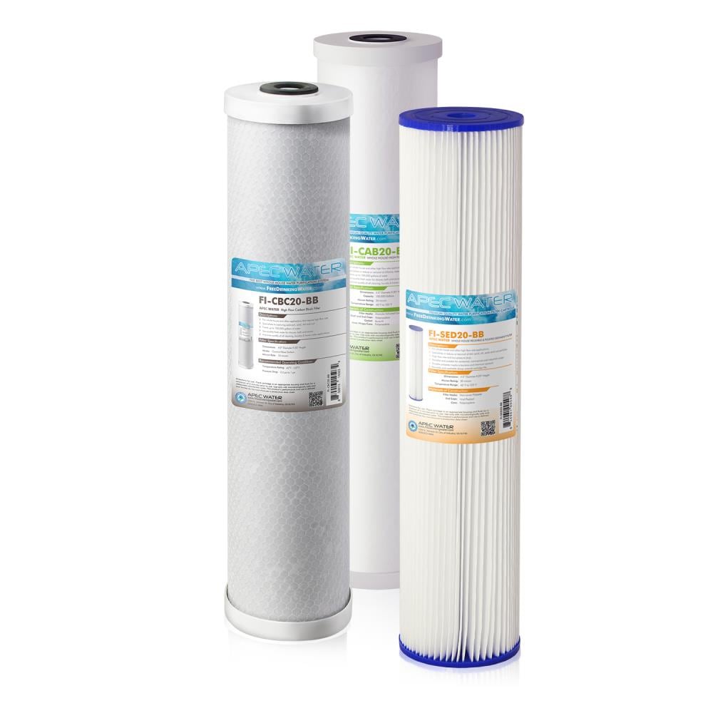 Whole House 3 Stage Replacement Water Filters And Cartridges At