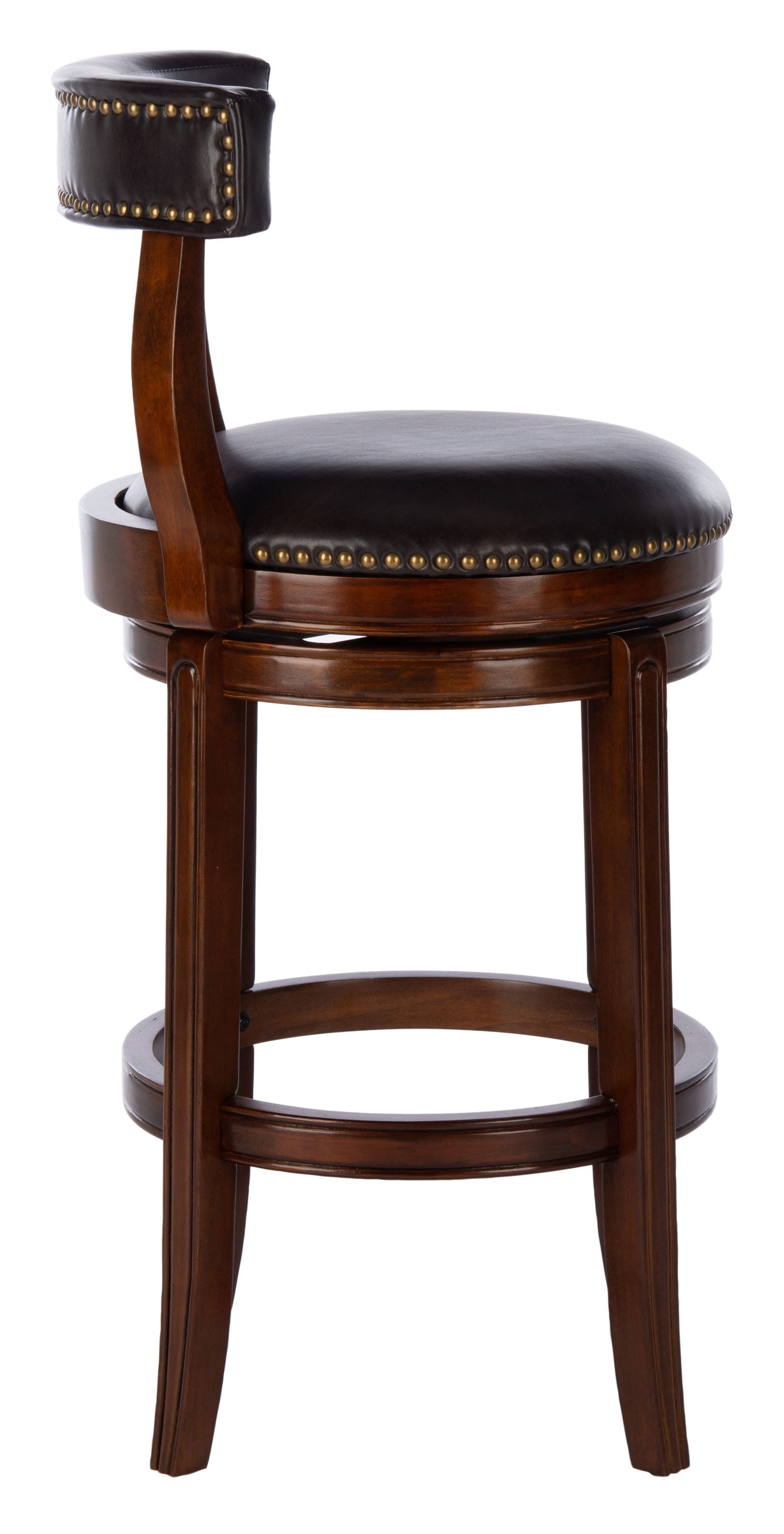 timber leather bar stools