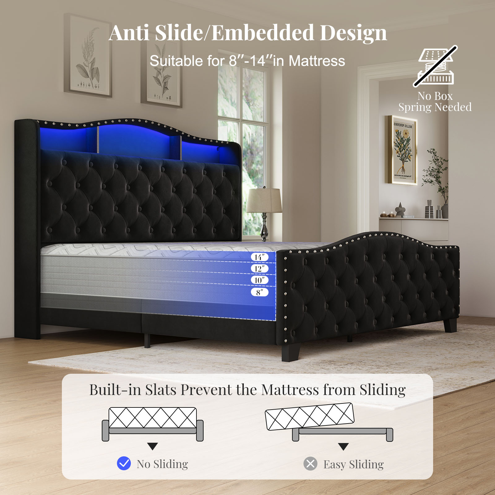 Belffin E08-A01020H Bed-Risers - View #6