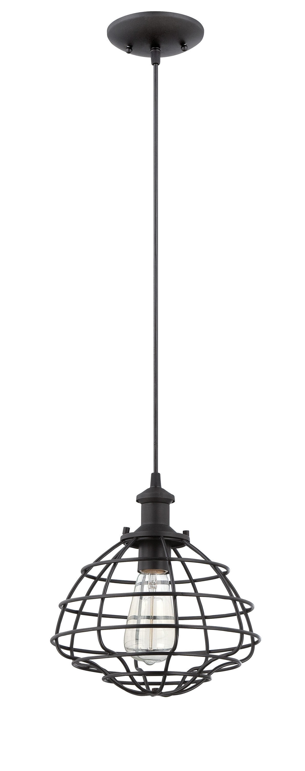 Craftmade P340MBK1 Matte Black Modern/Contemporary Bell Hanging Pendant Light