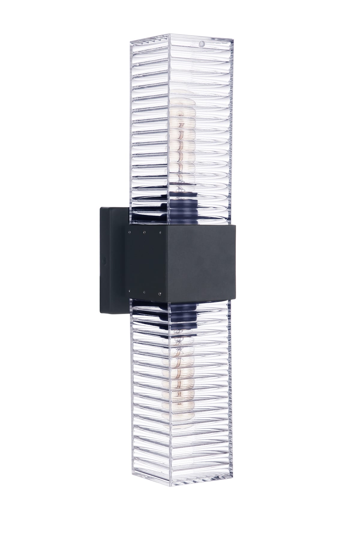 Craftmade ZA4500-MN Ridge 2 -Light 18-in H Black Hardwired Outdoor Wall Light