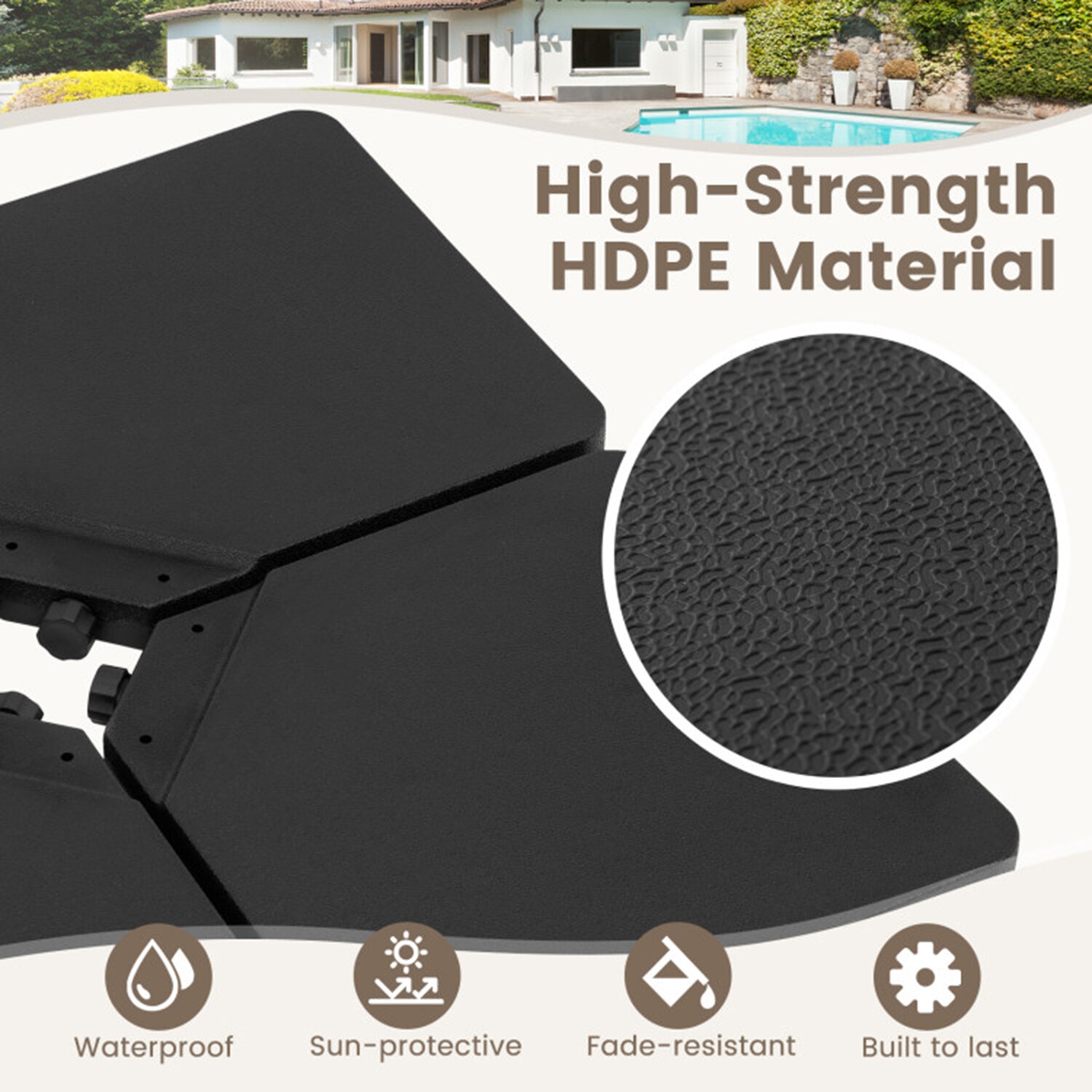 Mondawe MO-121833P Umbrella-Bases - View #8