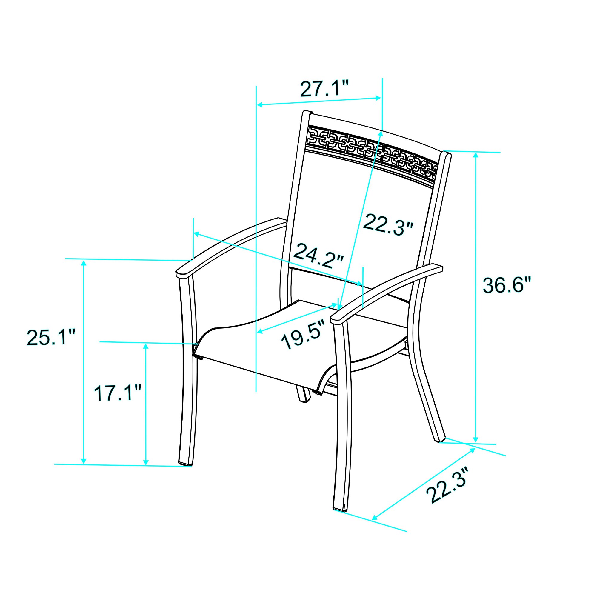 CASAINC BJC-WF-JW00320901 Patio-Chairs - View #4