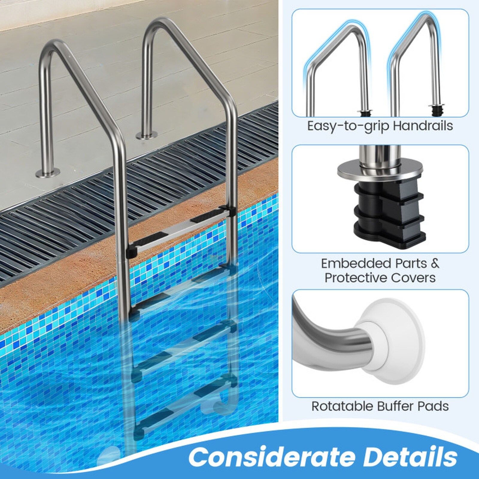 SUGIFT LW108SUGHY1785 Above-Ground-Pool-Lad-Steps - View #8