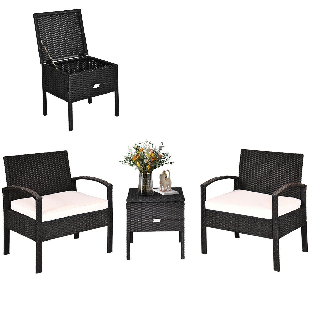 Forclover HYFC-3757WH Patio-Conversation-Sets - View #8