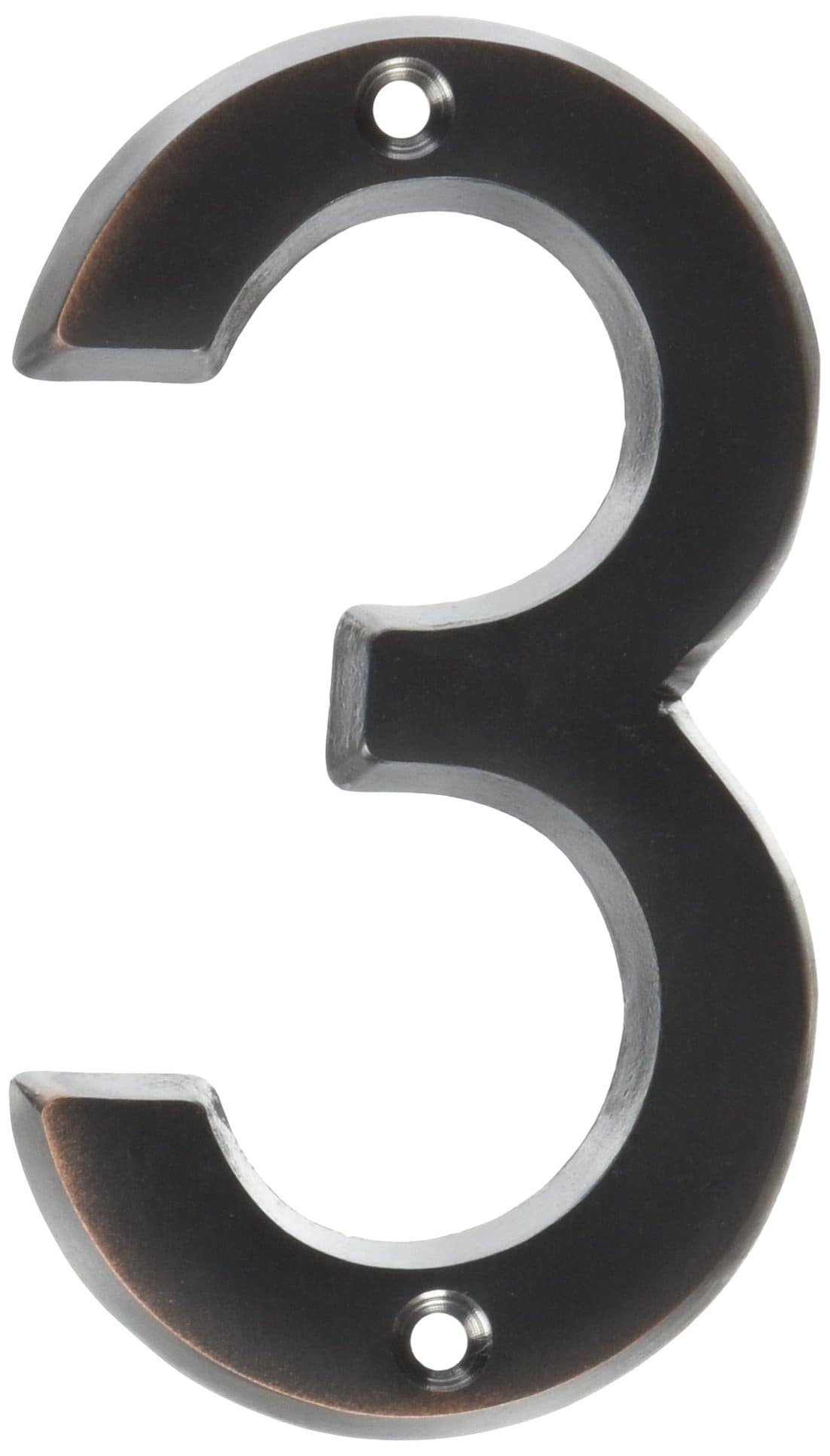 HY-C Hy-Ko 4 High Premium Metal House Number Modern Raised Numbers for Exterior House Durable Convenient Marking for Home Address with Included Mounting Hardware for Simple Installation