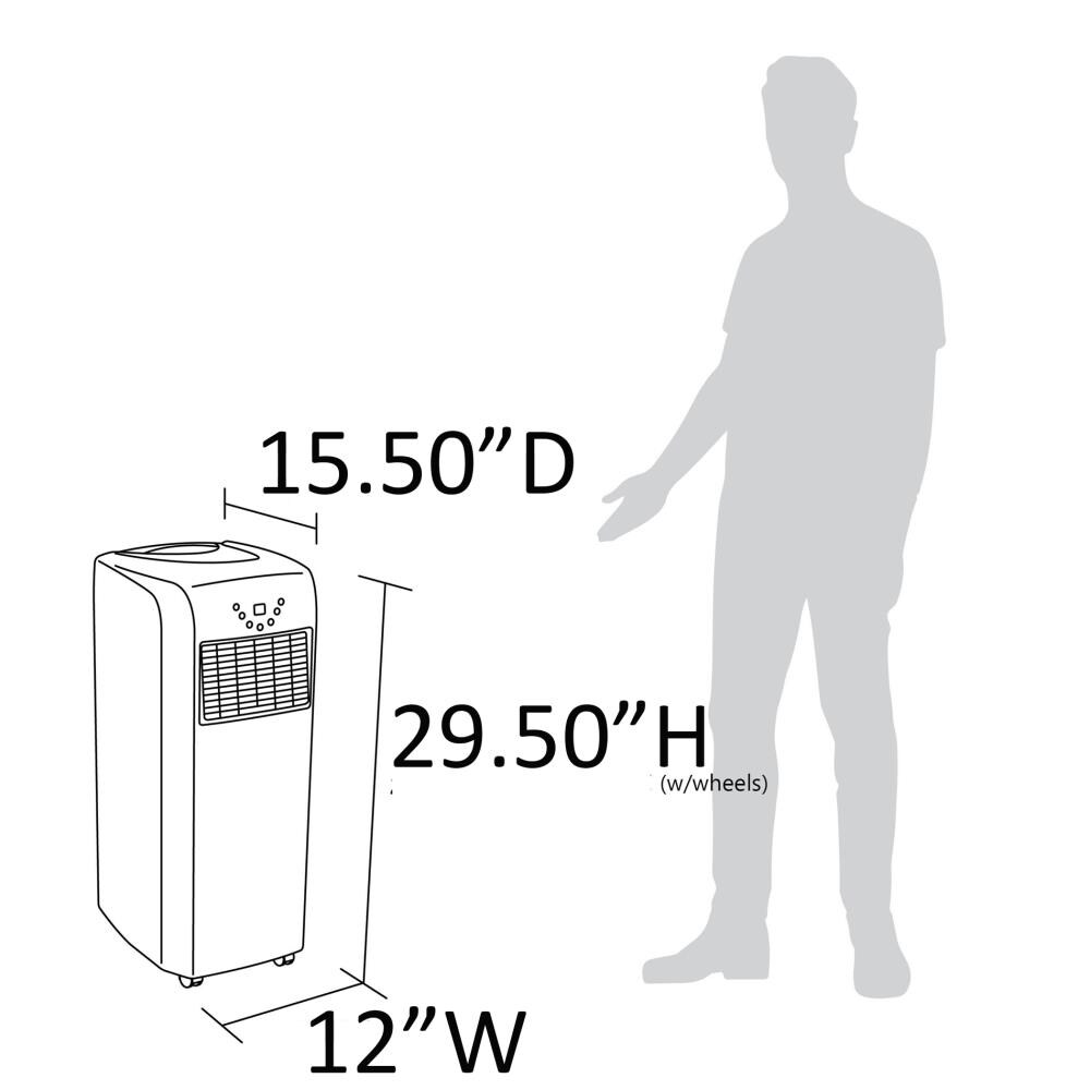 Newair 6000 Btu Doe 115 Volt White Vented Portable Air Conditioner