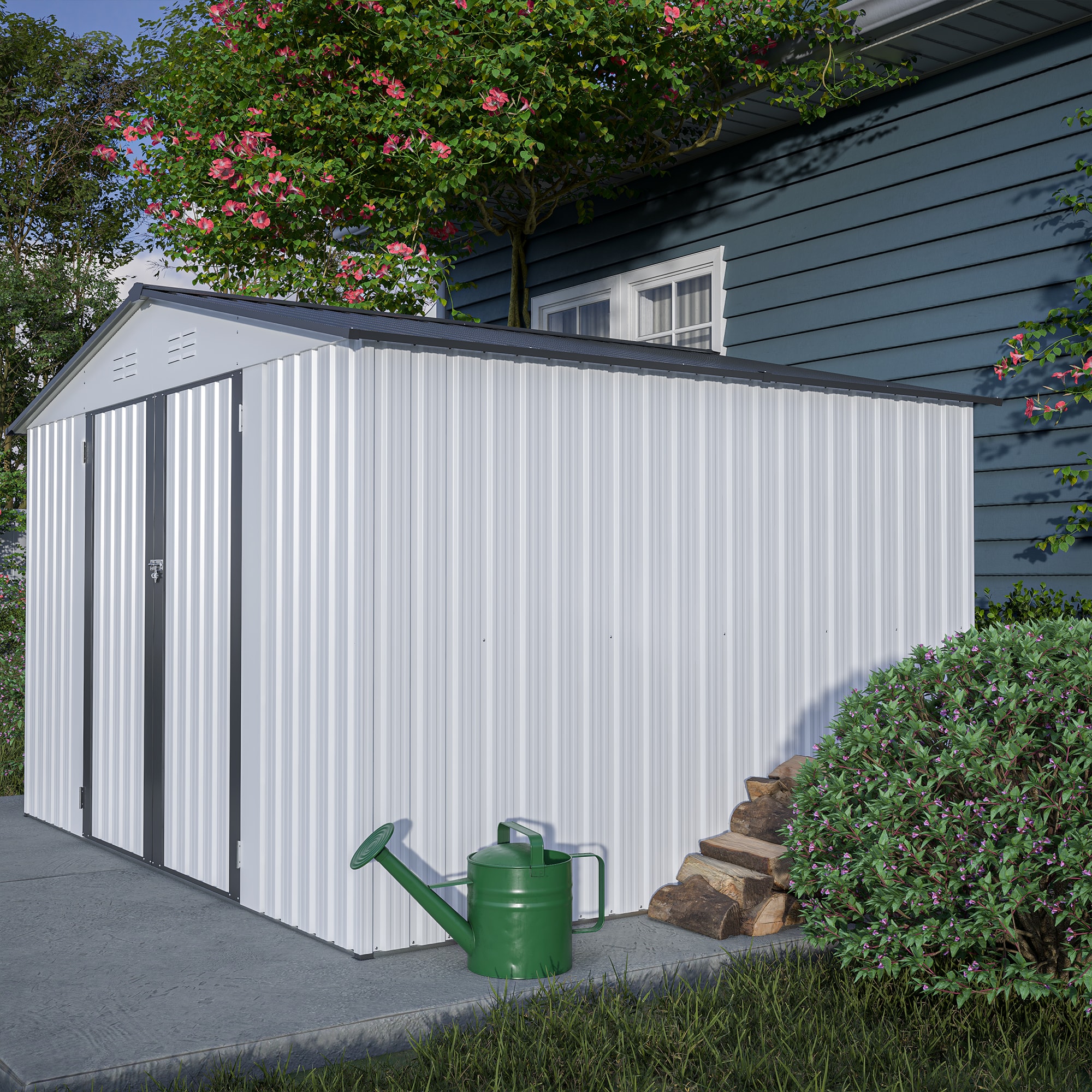 WELLFOR TWSG006-SL Metal-Storage-Buildings-Sheds - View #14