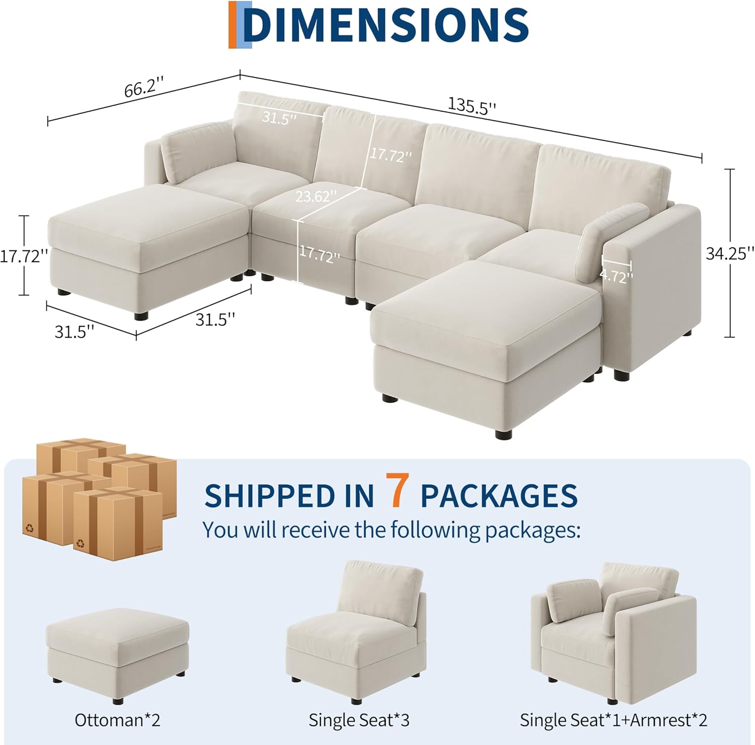 Garvee CJH-VAM-33XLFATA Sofas-Loveseats - View #2