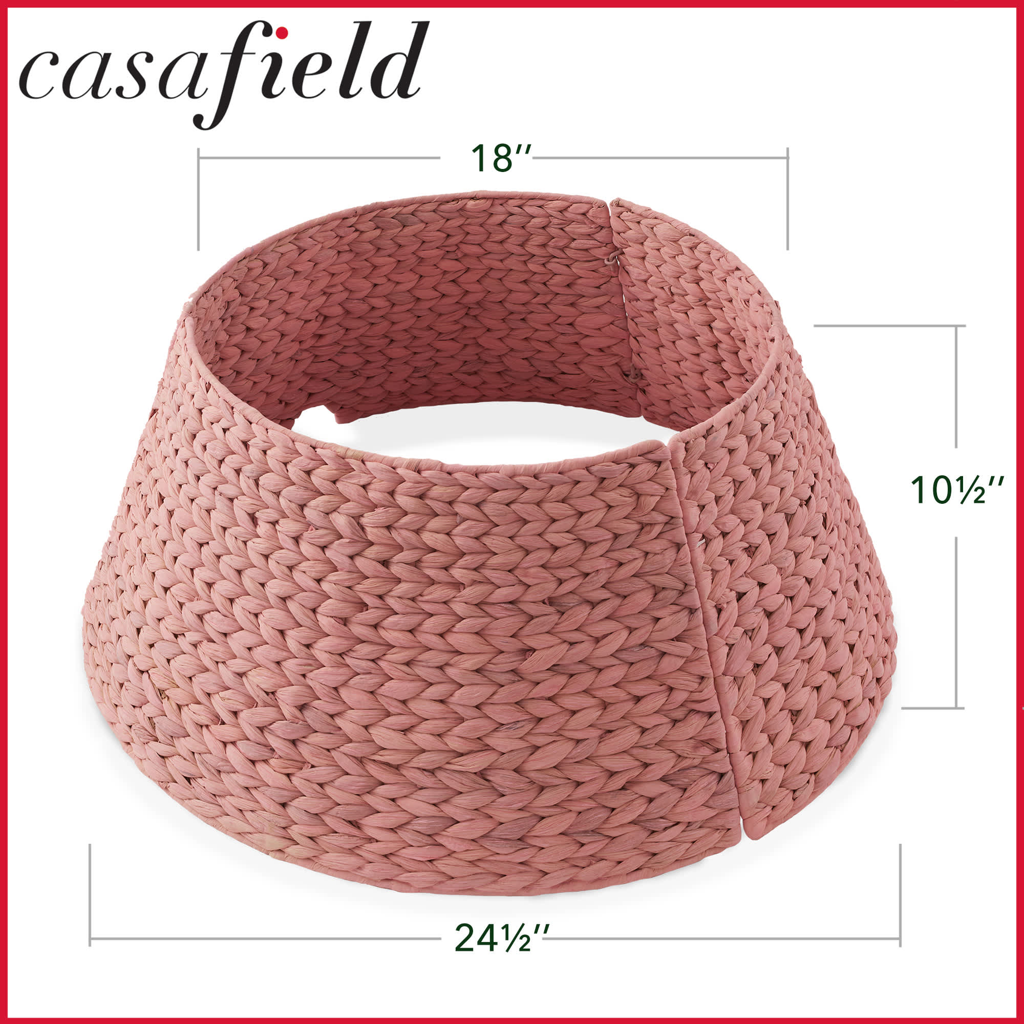 Casafield SZN-CLR-2418-PNK Tree-Skirts - View #6