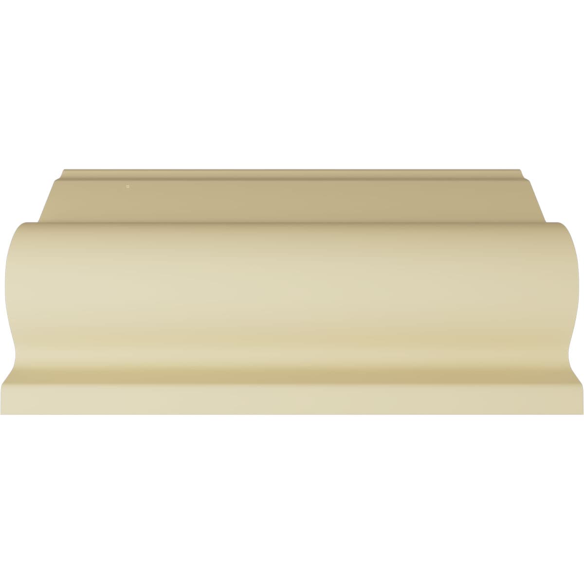 94.5" White Polyurethane Egg and Dart Acanthus Crown Moulding