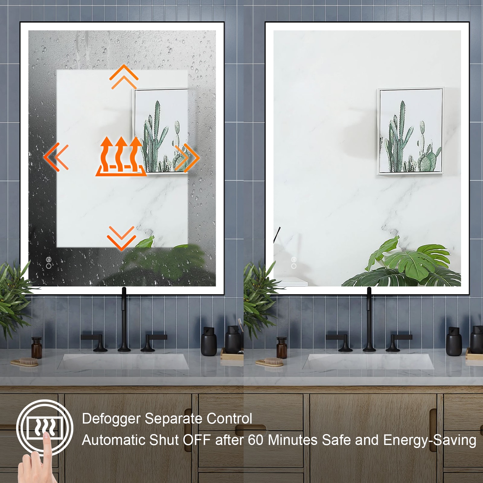 Forclover MEAM-5F4836MB Framed-Bath-Mirrors - View #5