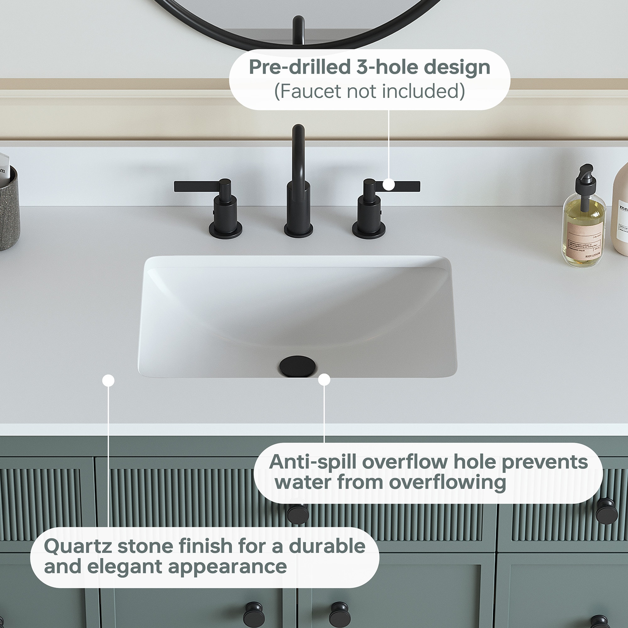 DELUXE LIVING VT2503-49 Vanity-Tops - View #2