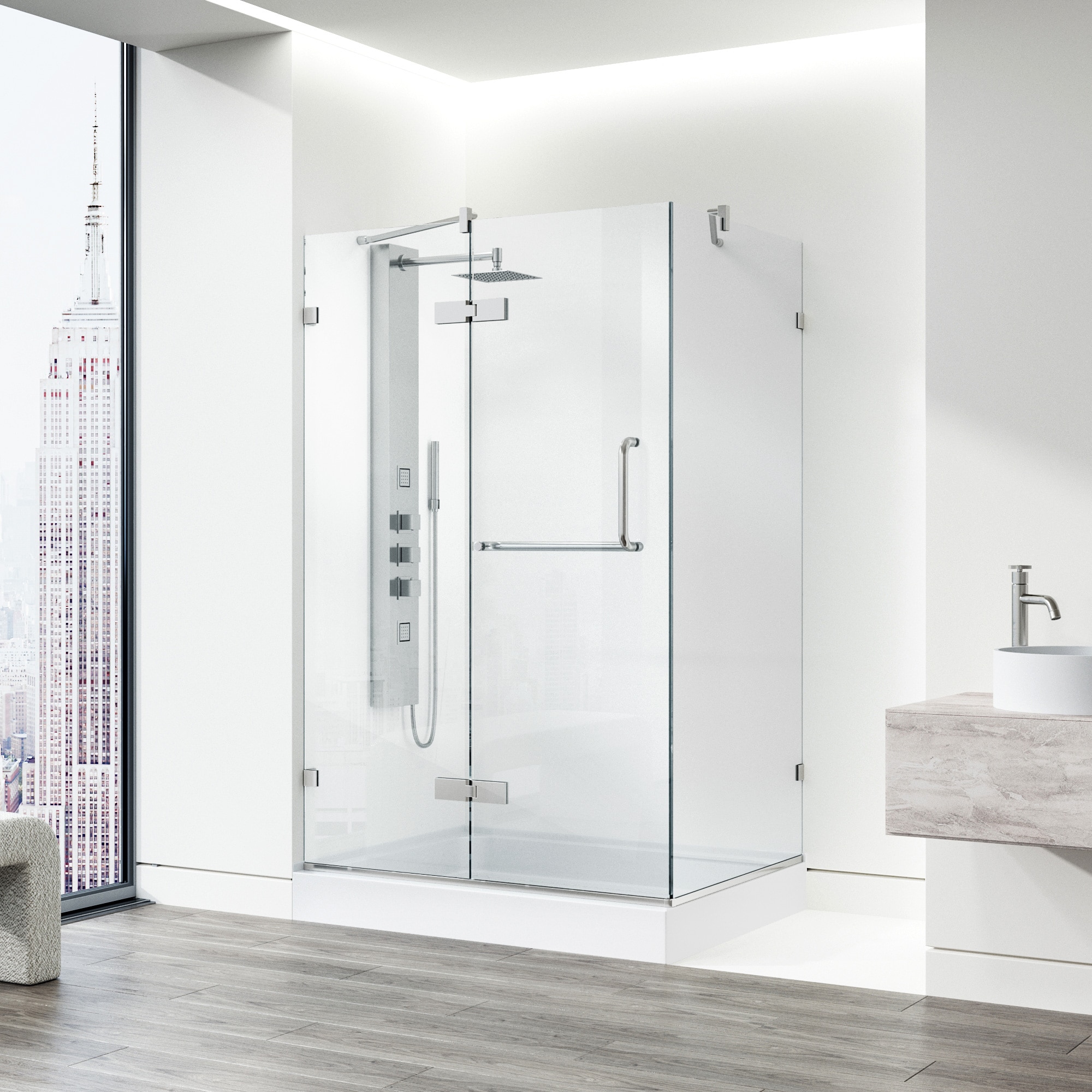 VIGO VG6011BNCL40WL Alcove-Shower-Kit - View #5