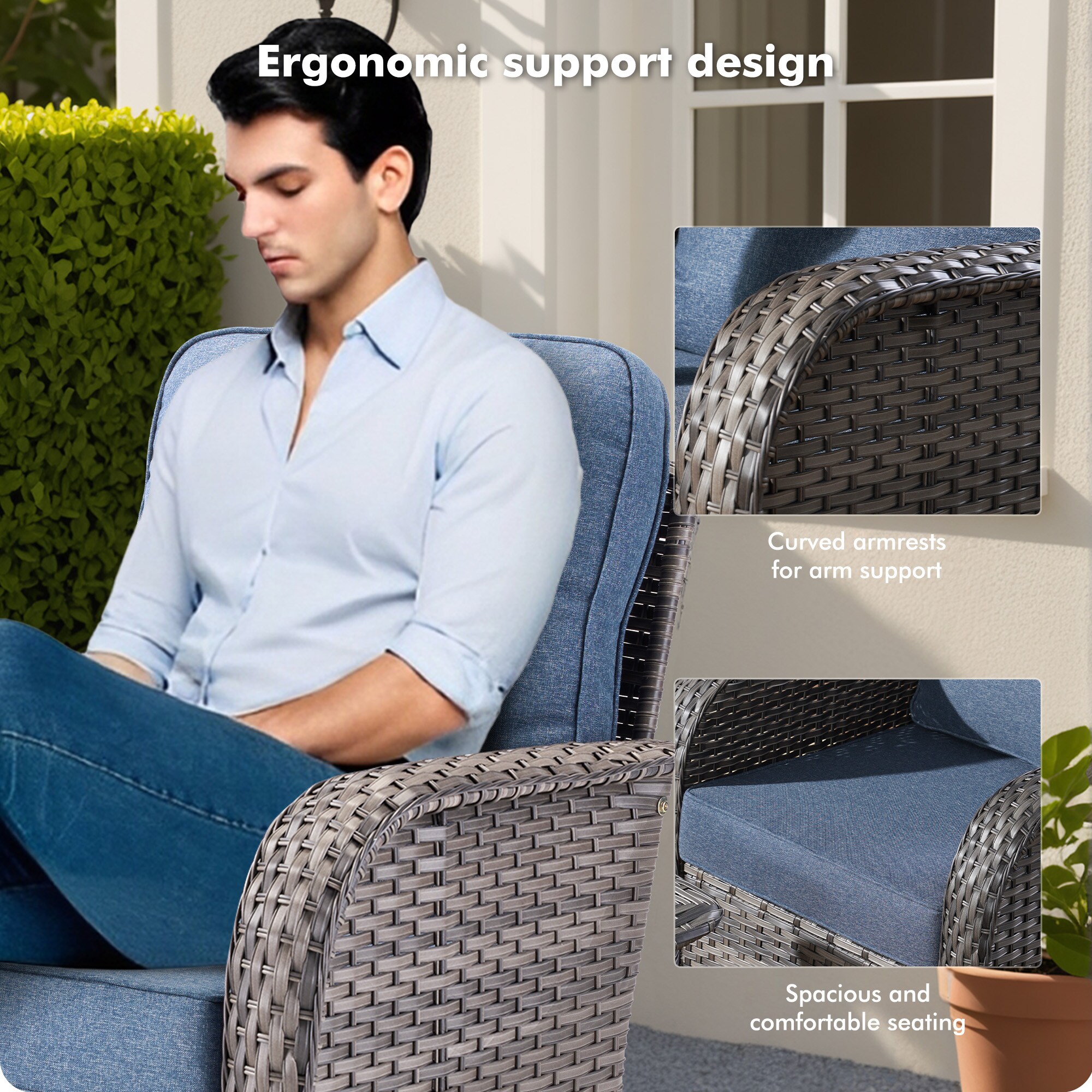Pouuin SCNG303 Patio-Chairs - View #6