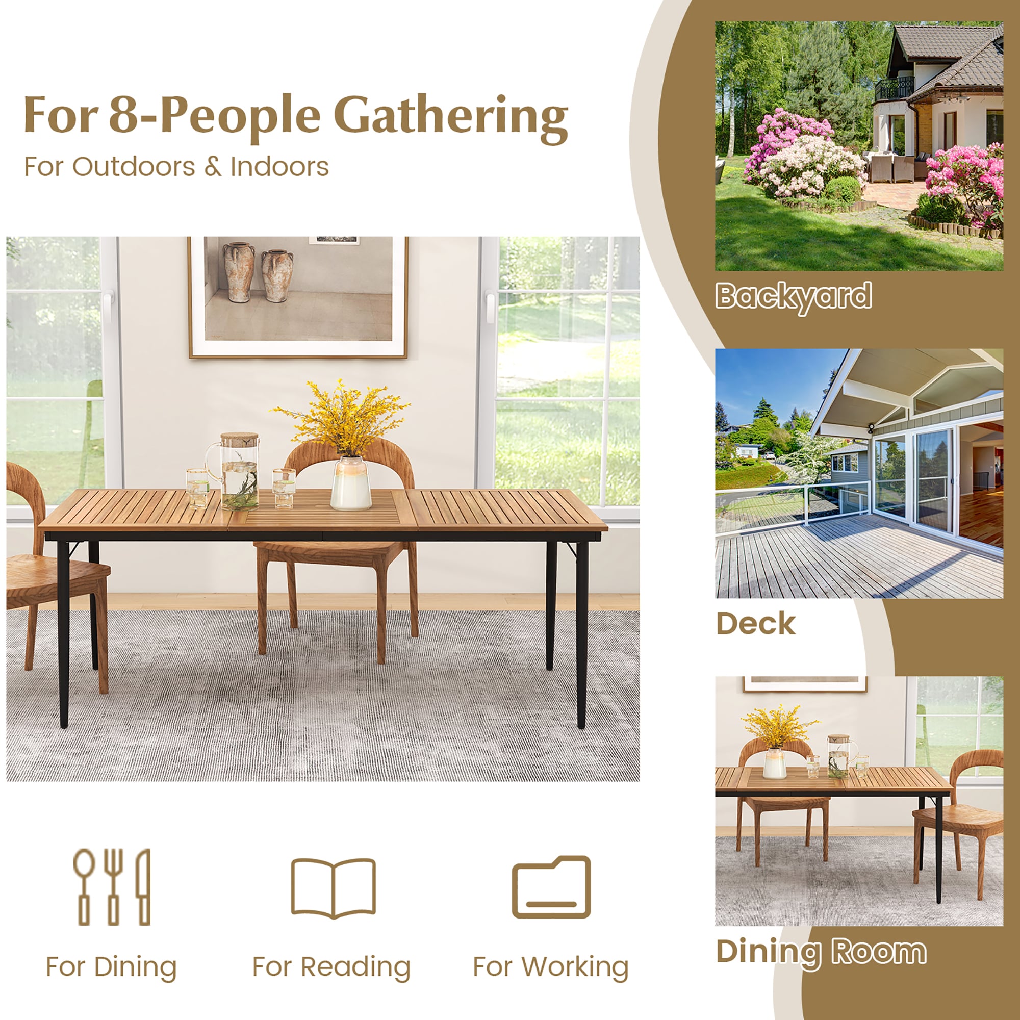 Costway HCST00747 Patio-Tables - View #9