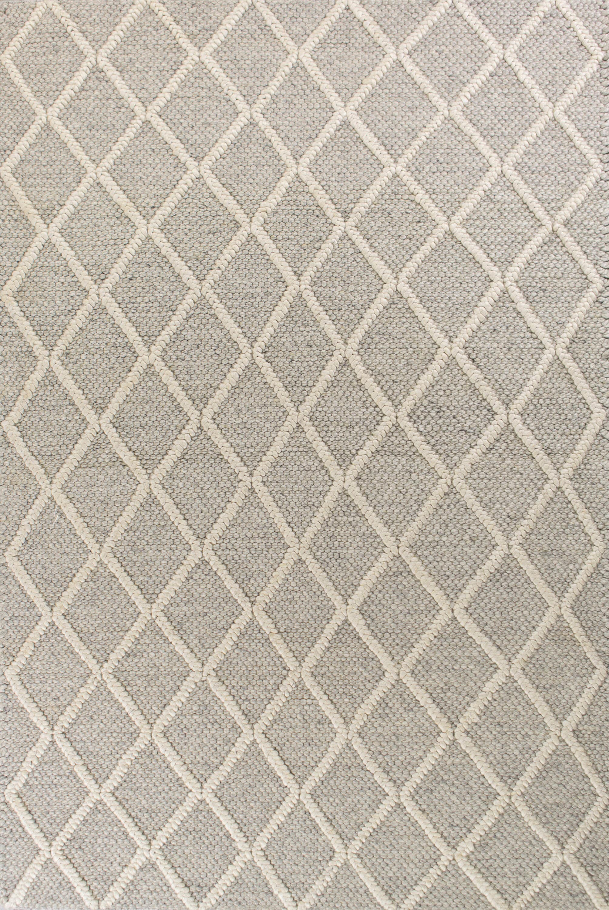 Everyday Woven EVE61619X13 Province 10 x 14 (ft) Wool Grey Rectangular Indoor Floral/Botanical Mid-Century Modern Area rug
