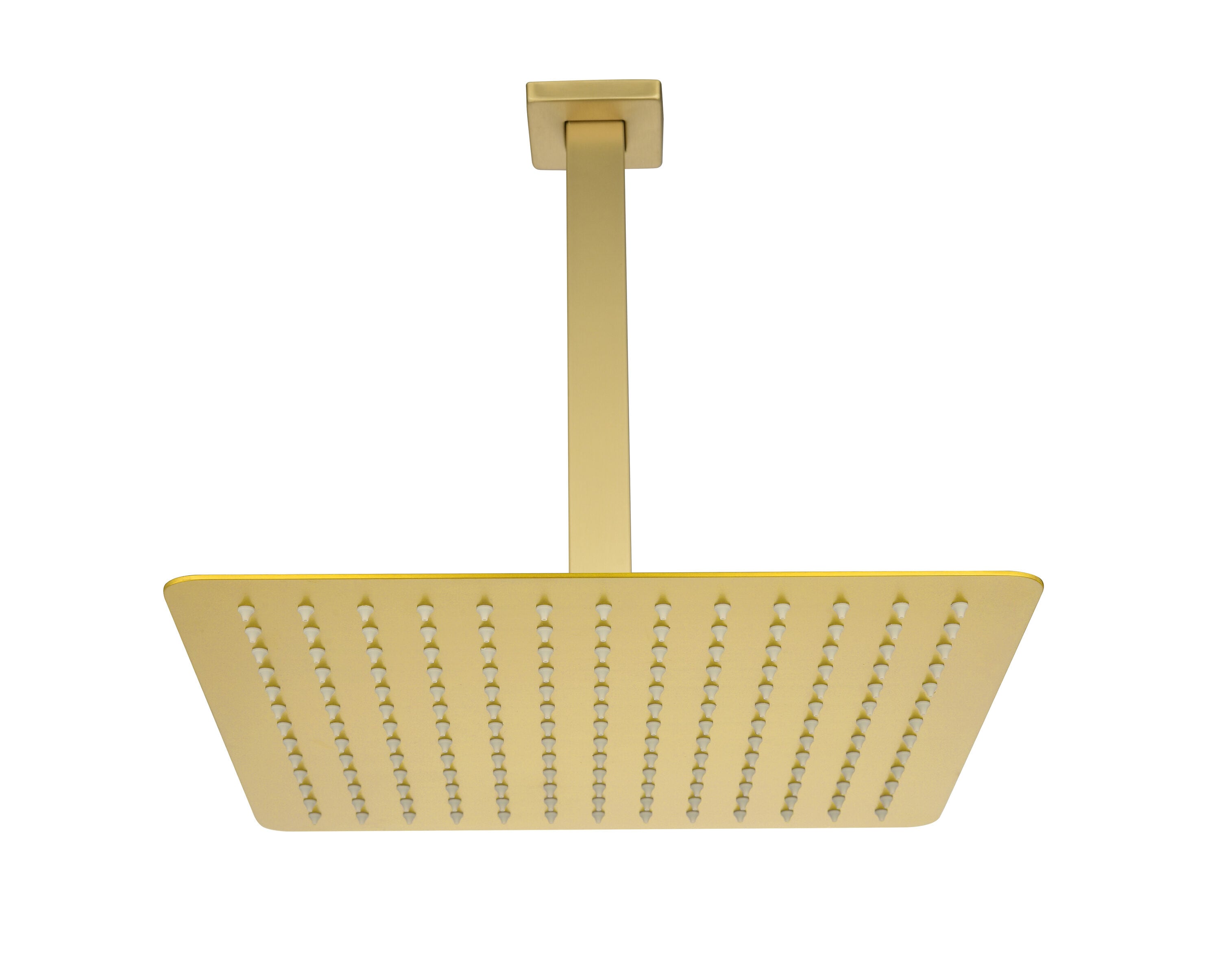 ZAKLOOP Brushed Gold 12 inch Rain Shower Head for Bathtub and Shower Fixture Upgrade