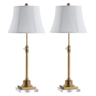 Standard Lamp Set With Off White Shades, Jcpenney Lamp Shades