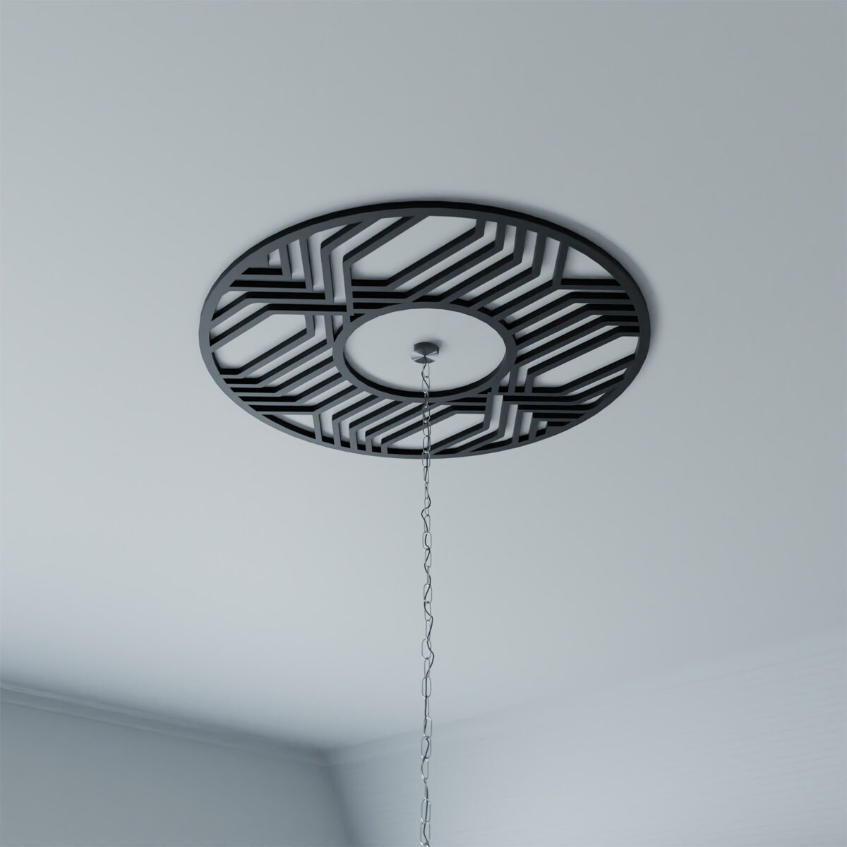 Ekena Millwork CM35X22AN2-01000 Ceiling-Medallions - View #7