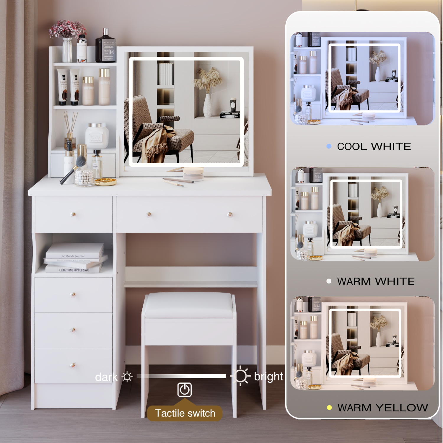 Streamdale Furniture W3258P293192 Bedroom-Vanities - View #4