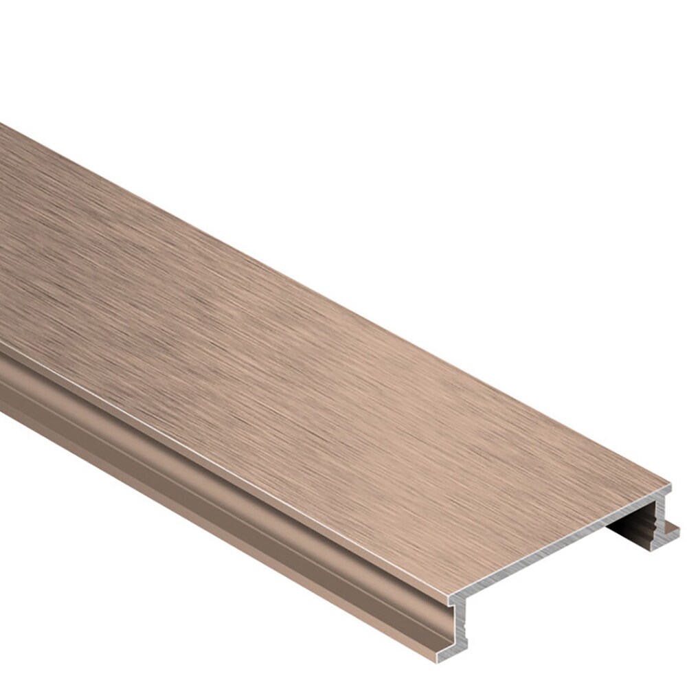Schluter Systems DL625AKGB Designline 0.25-in W x 98.5-in L Brushed Copper Anodized Aluminum Aluminum Border Tile Edge Trim