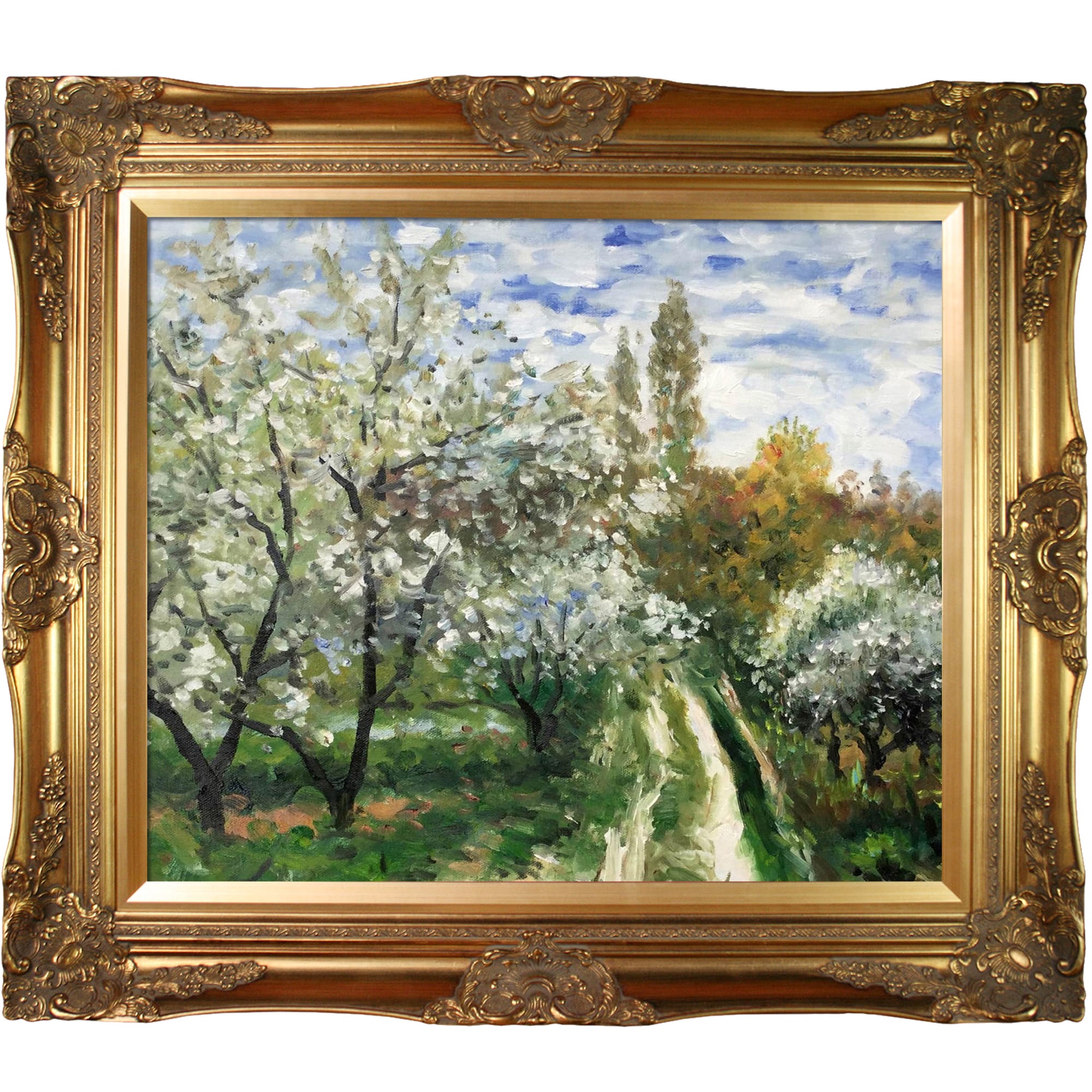 La Pastiche Trees In Bloom Claude Monet Framed 28-in H x 32-in W ...