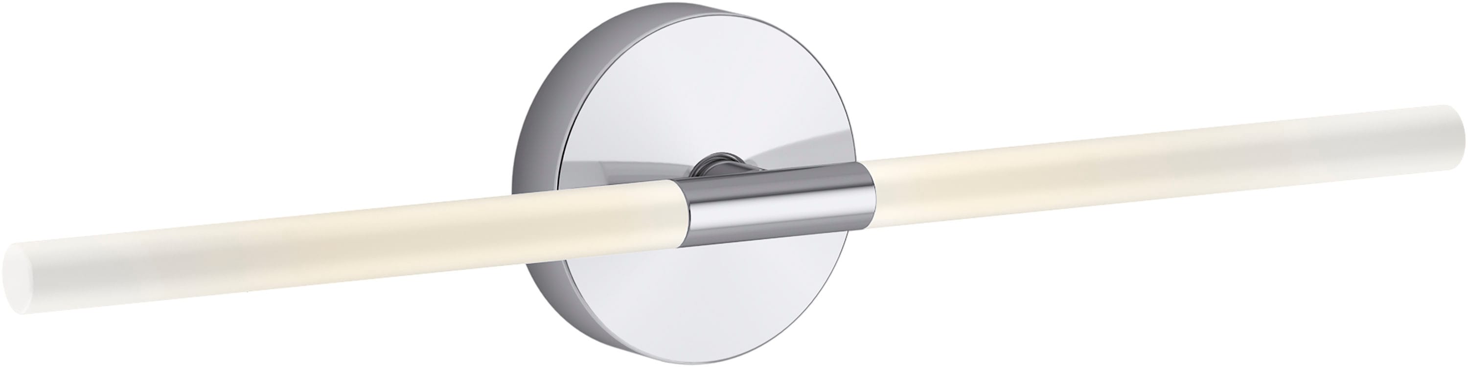 Components Polished Chrome 24" LED Dimmable Sconce with Frosted Glass