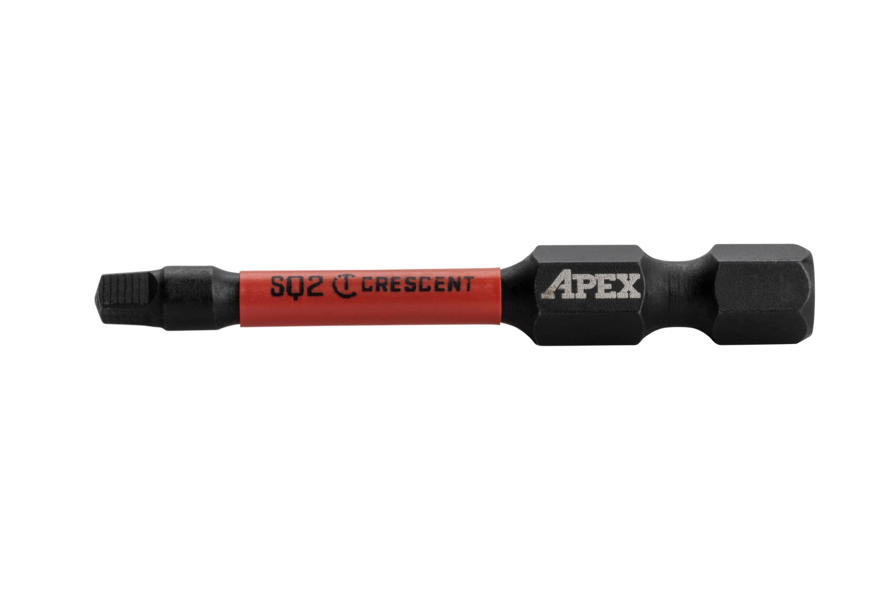 Crescent CAVB2SQ2-2 1/4-in x 2-in Square/Robertson Impact Driver Bit Set 2 -Piece