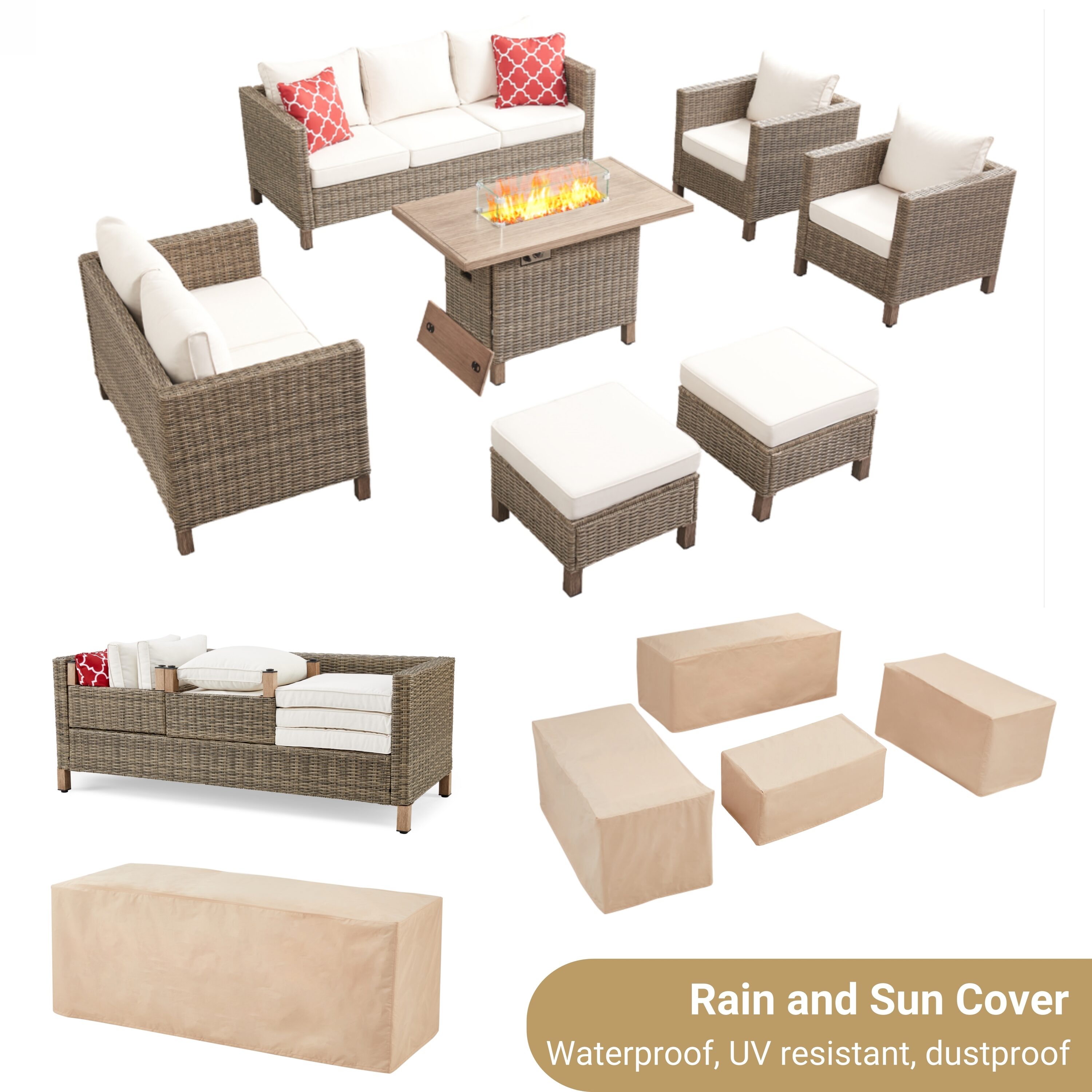 EDYO LIVING SMX04FT-OR Patio-Conversation-Sets - View #7