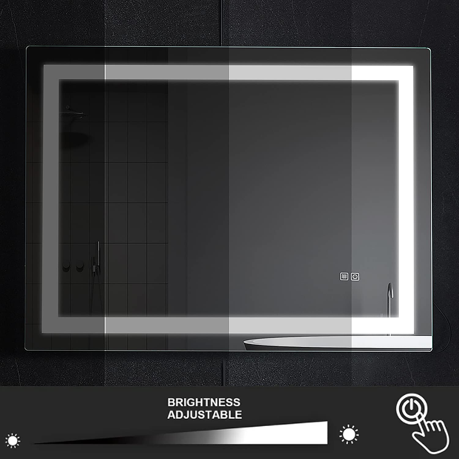 Dreamwerks LV-002 Framed-Bath-Mirrors - View #2