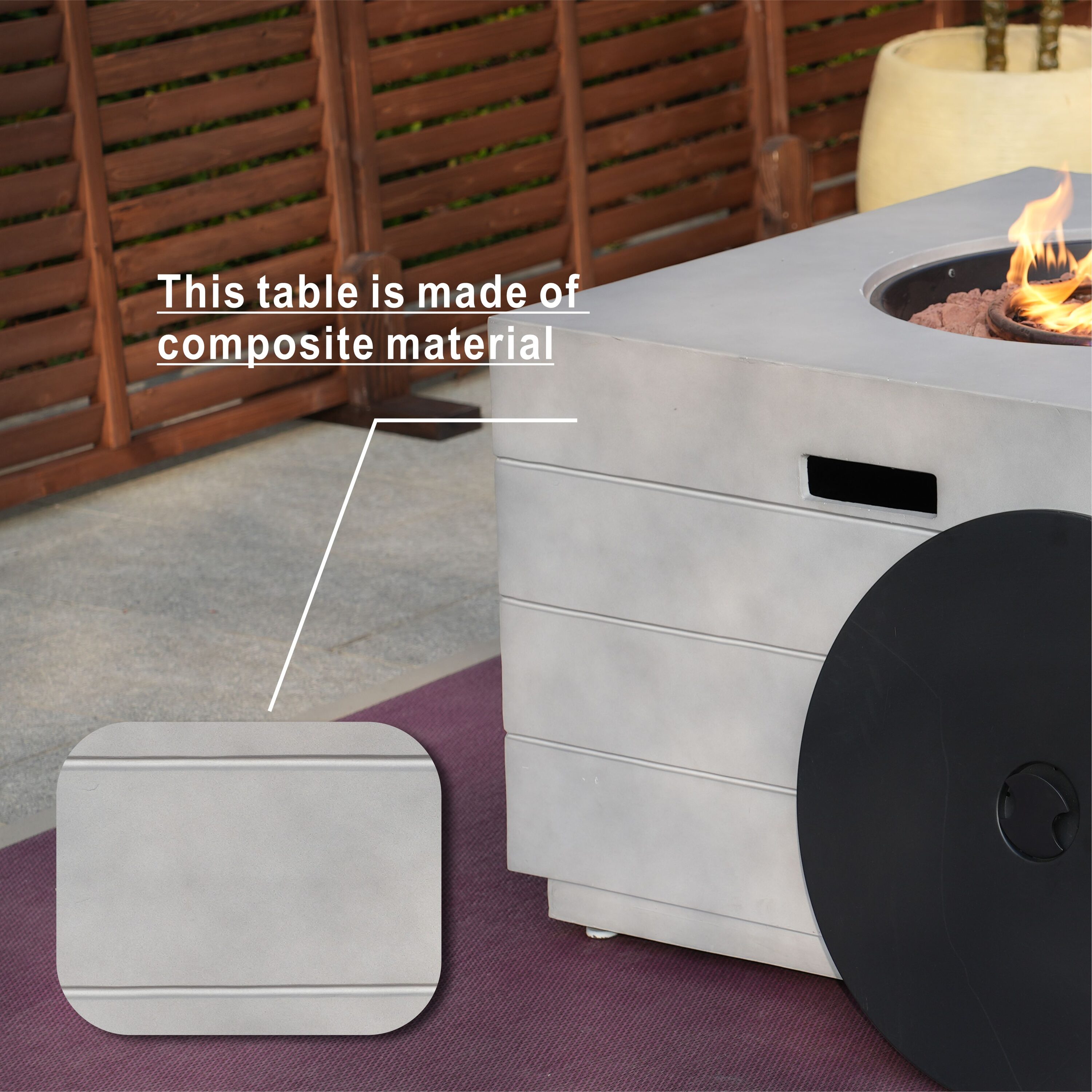 Direct Wicker DWG-2140 Outdoor-Gas-Firepits - View #8
