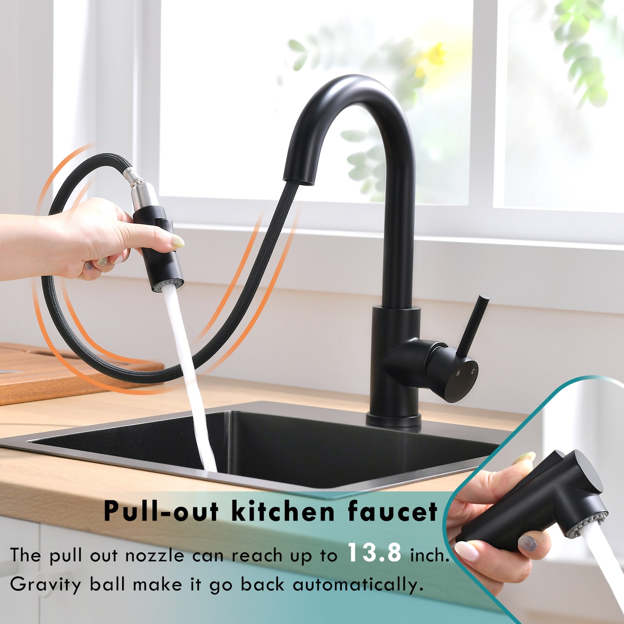 HyperDrop Cart B-5K1S0O2T6Y7W Kitchen-Faucets - View #5