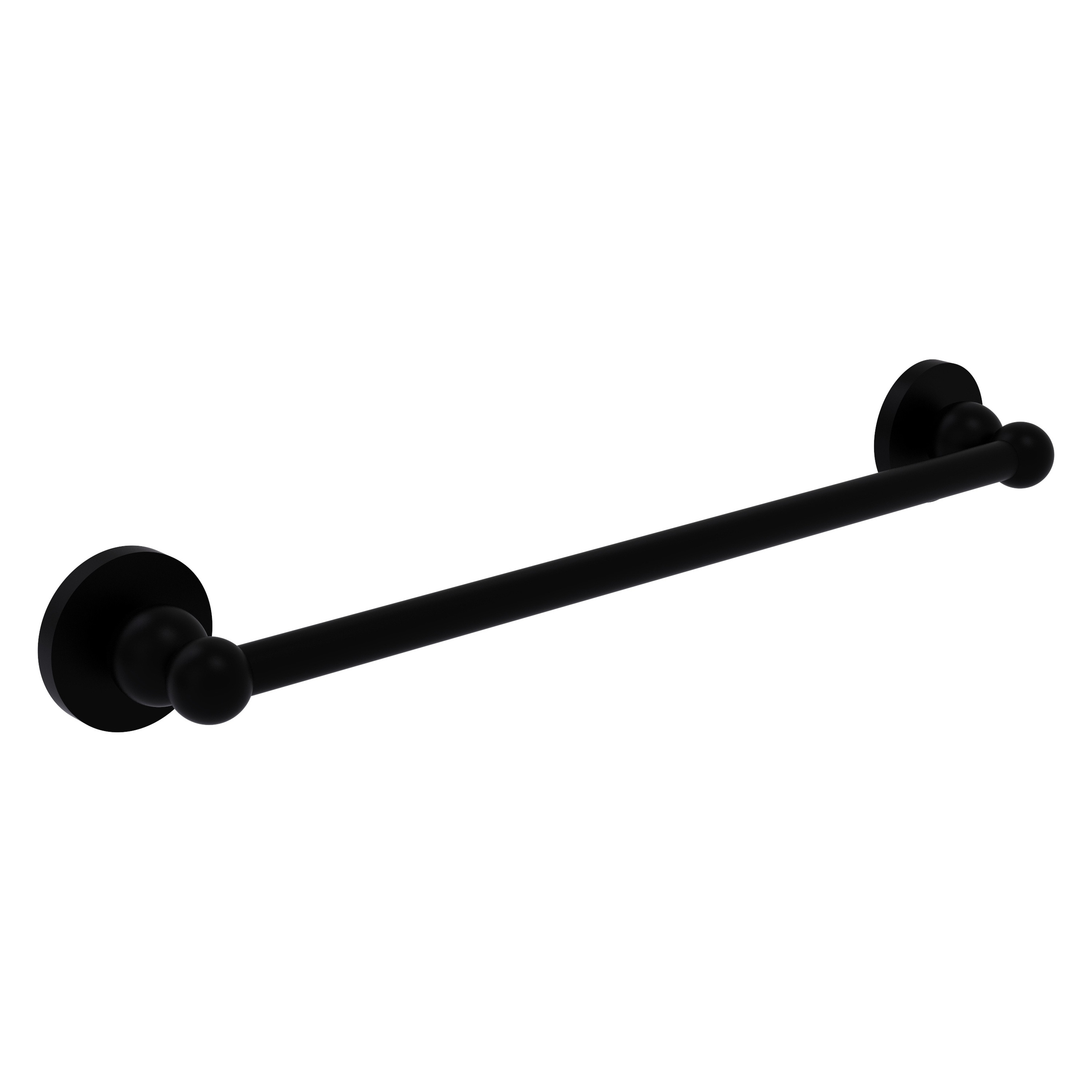 Allied Brass Bolero 36-in Matte Black Wall Mount Single Towel Bar in ...