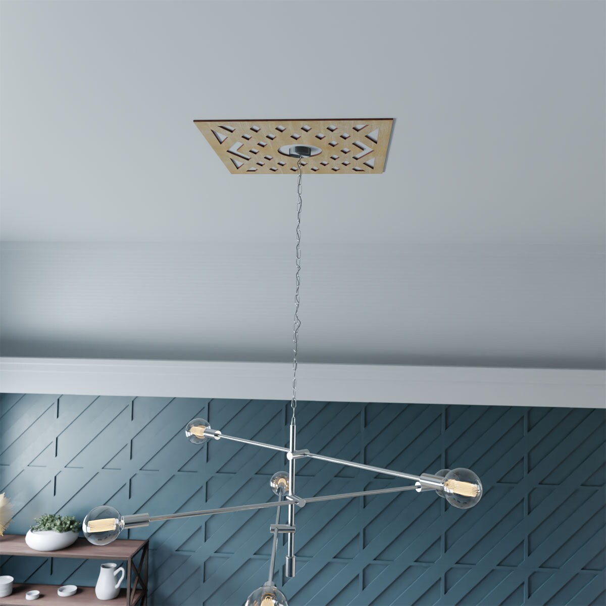 Ekena Millwork CMWP30X30X0250CHBI Ceiling-Medallions - View #7