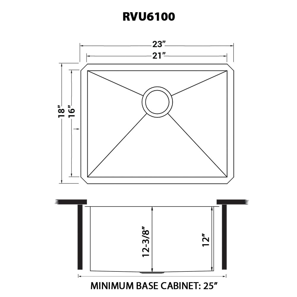 Ruvati RVU6100 Laundry-Tubs-Utility-Sinks - View #11