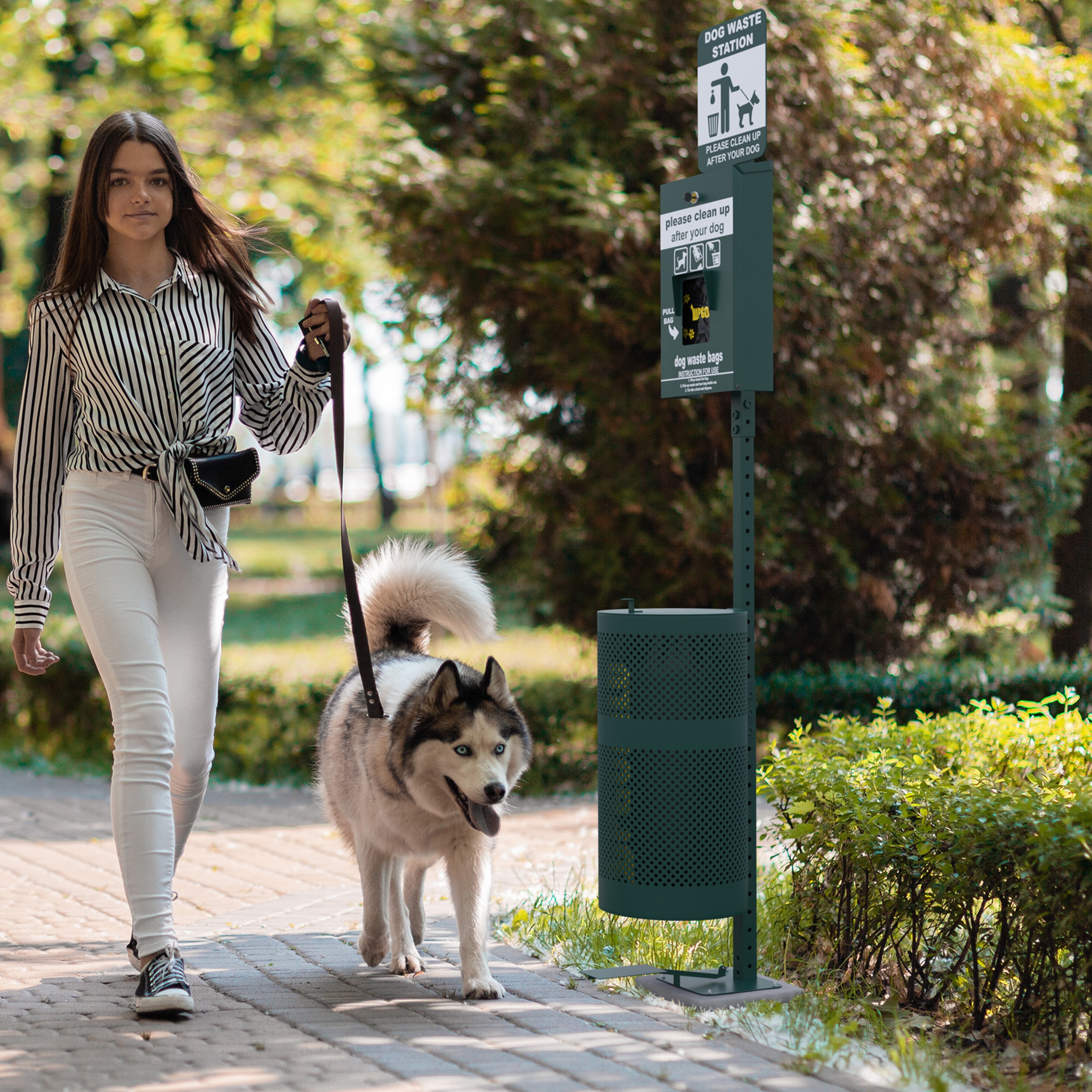 Flash Furniture 196861063503 Commercial-Pet-Waste-Stations - View #5