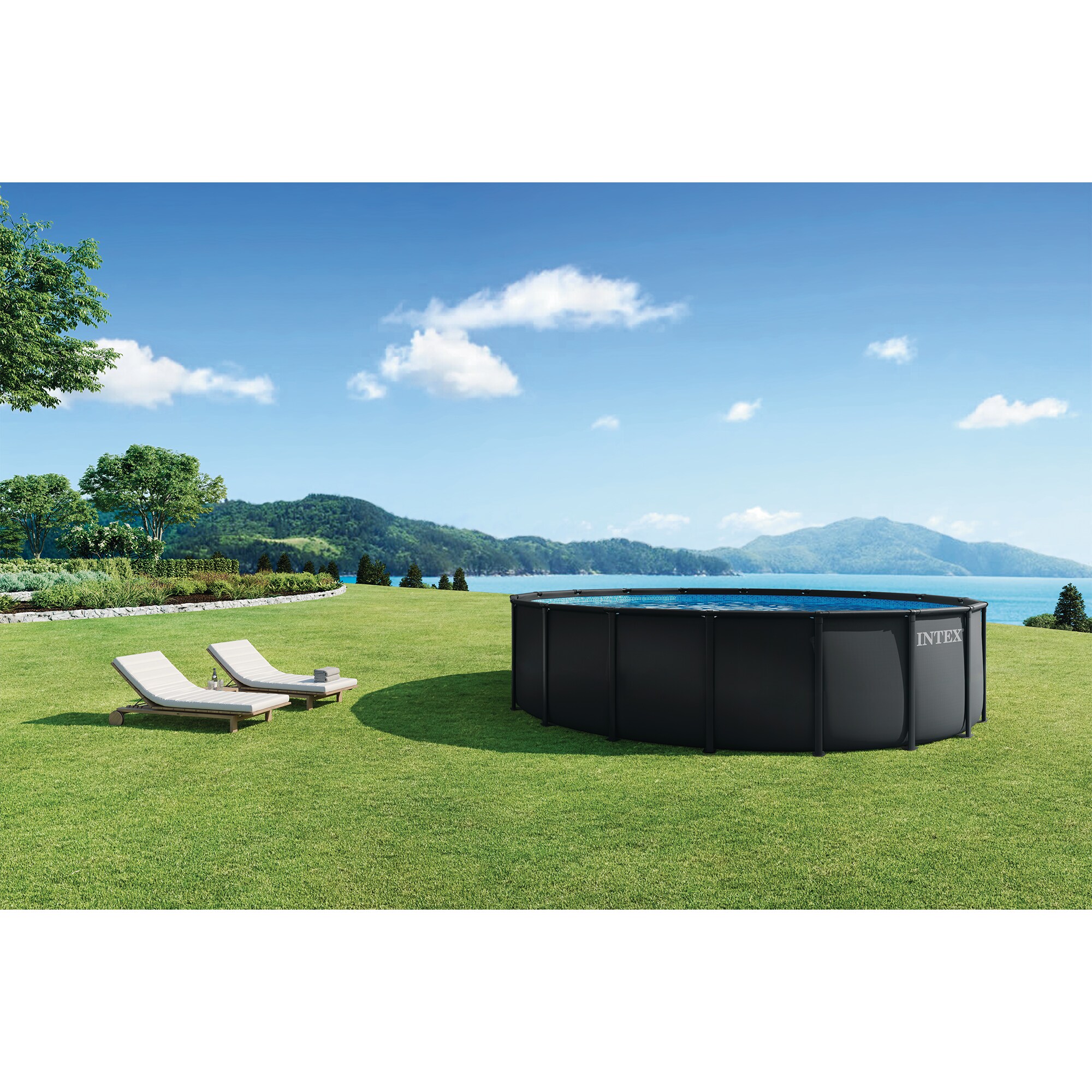 Intex 18ft X 52in Ultra XTR Above Ground Pool Set with SX2100 Sand
