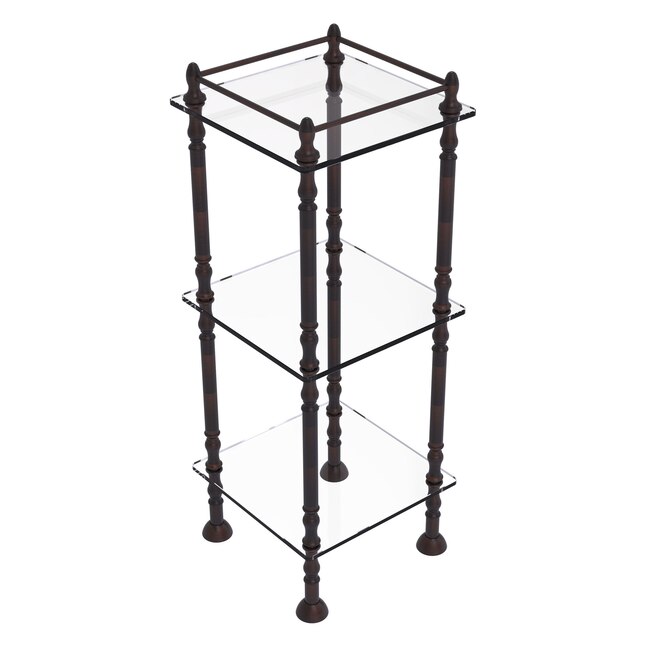 Allied Brass 14-in W x 38-in H x 14-in D Etageres Allied Brass 14-in W x 38-in H x 14-in D Etageres