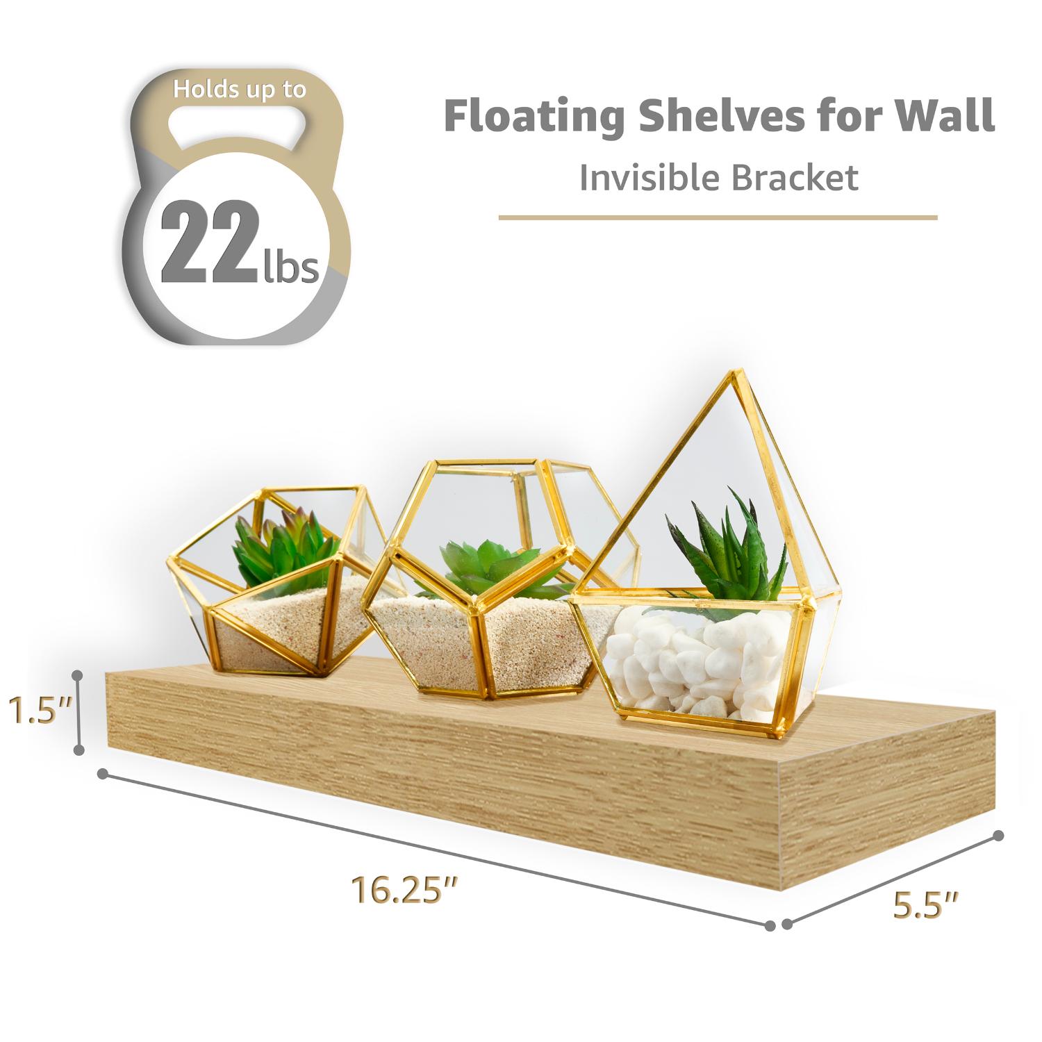 SORBUS WD-NTSHLV3-MPW Wall-Mounted-Shelving - View #2