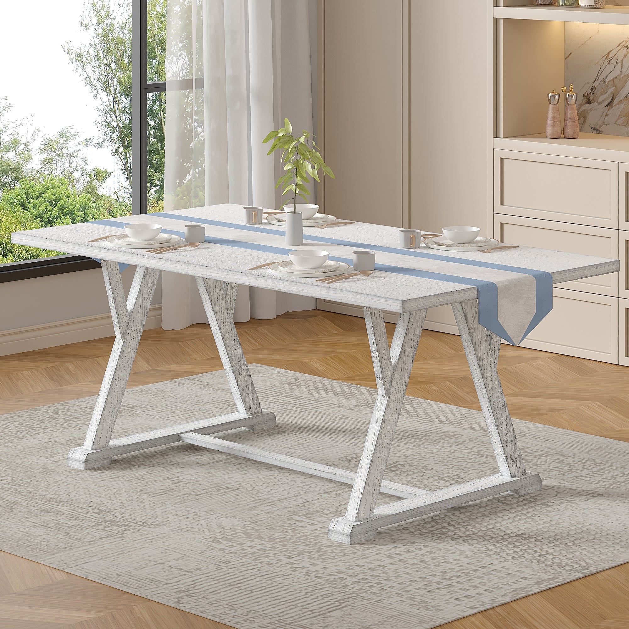 Vecelo LOE-AE-T19-GRY Dining-Tables - View #2