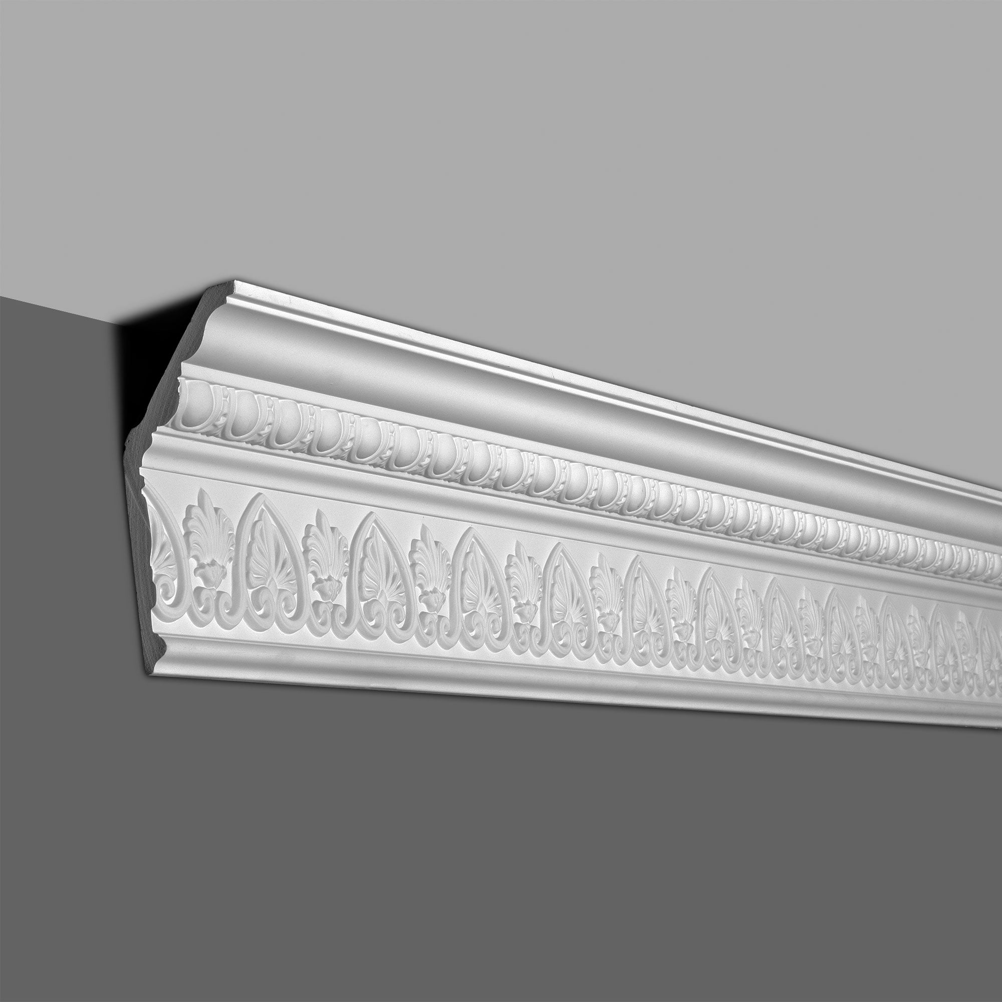 Architectural Products by Outwater 3P5.37.00750 8-ft Primed Polyurethane Crown Moulding 2 -Pack