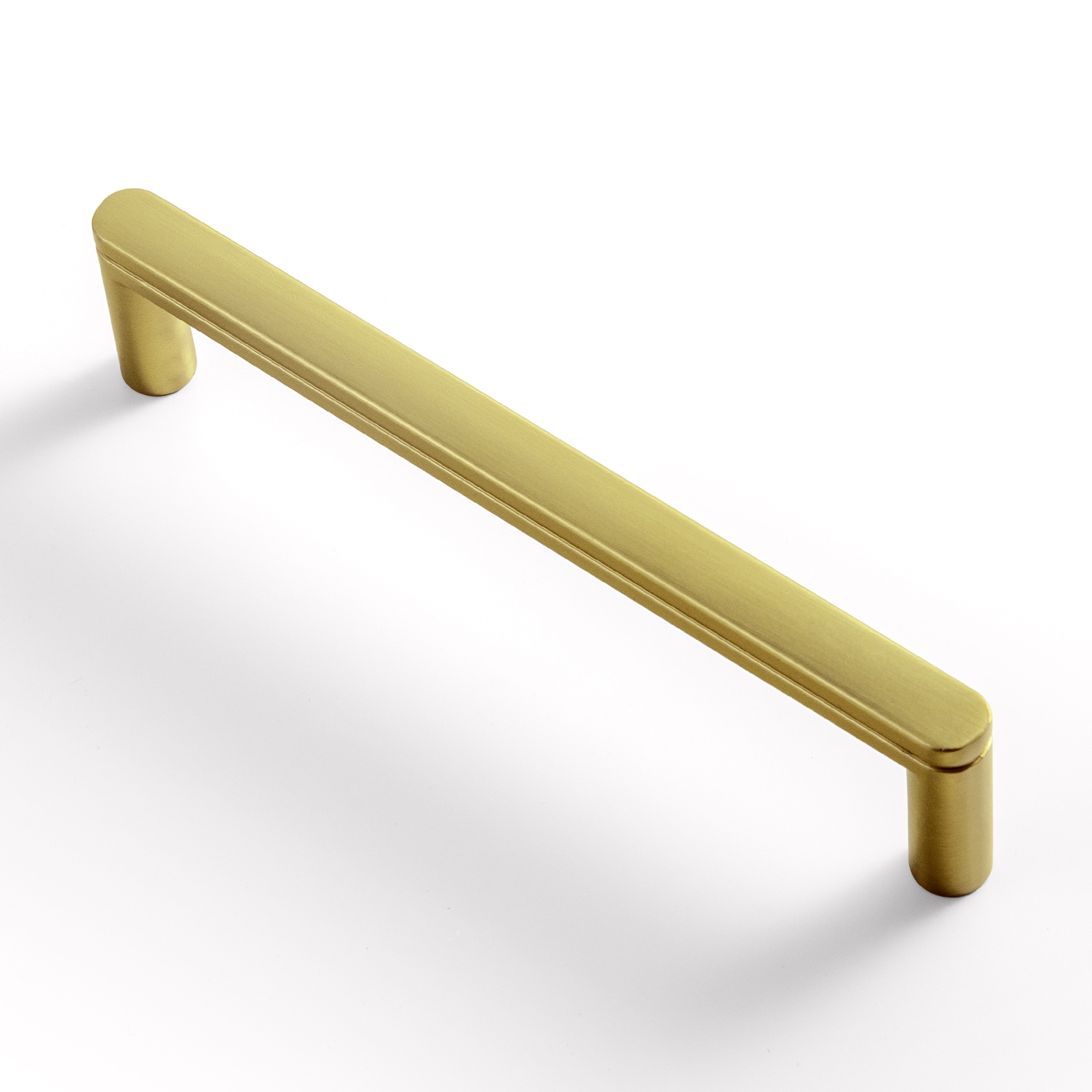 Miaokesen 2065XT-128 5-1/16-in , 128mm Center to Center Dark Brushed Brass Novelty Handle 6 -Pack
