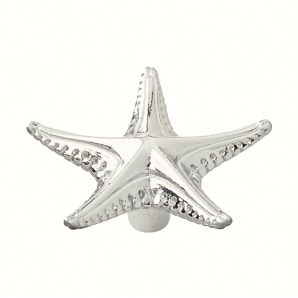 Siro Designs 64-240 Ocean line Bright Chrome Mushroom Transitional Cabinet Knob
