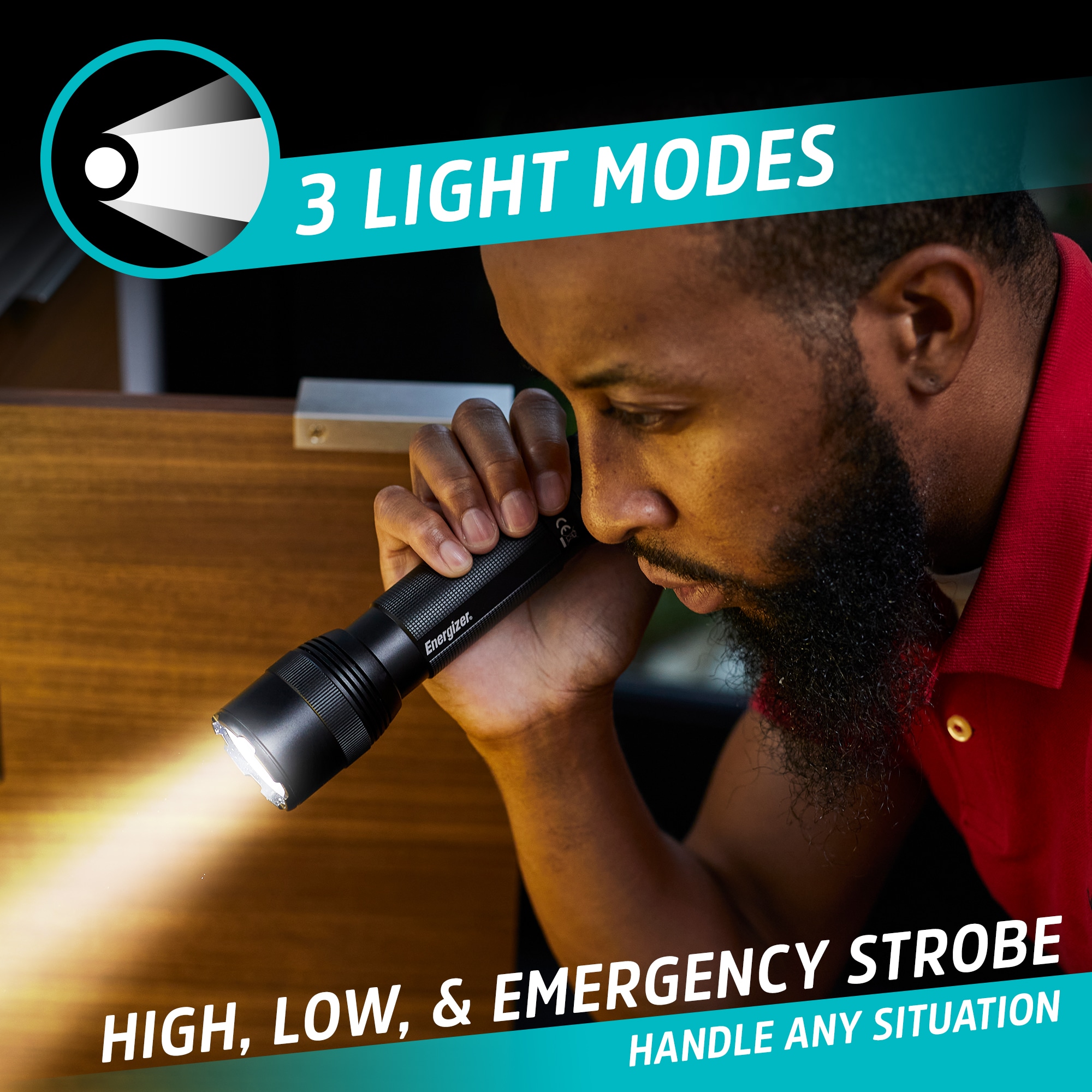 Energizer Hybrid 1200-Lumen 3 Modes LED Rechargeable Flashlight (AA ...