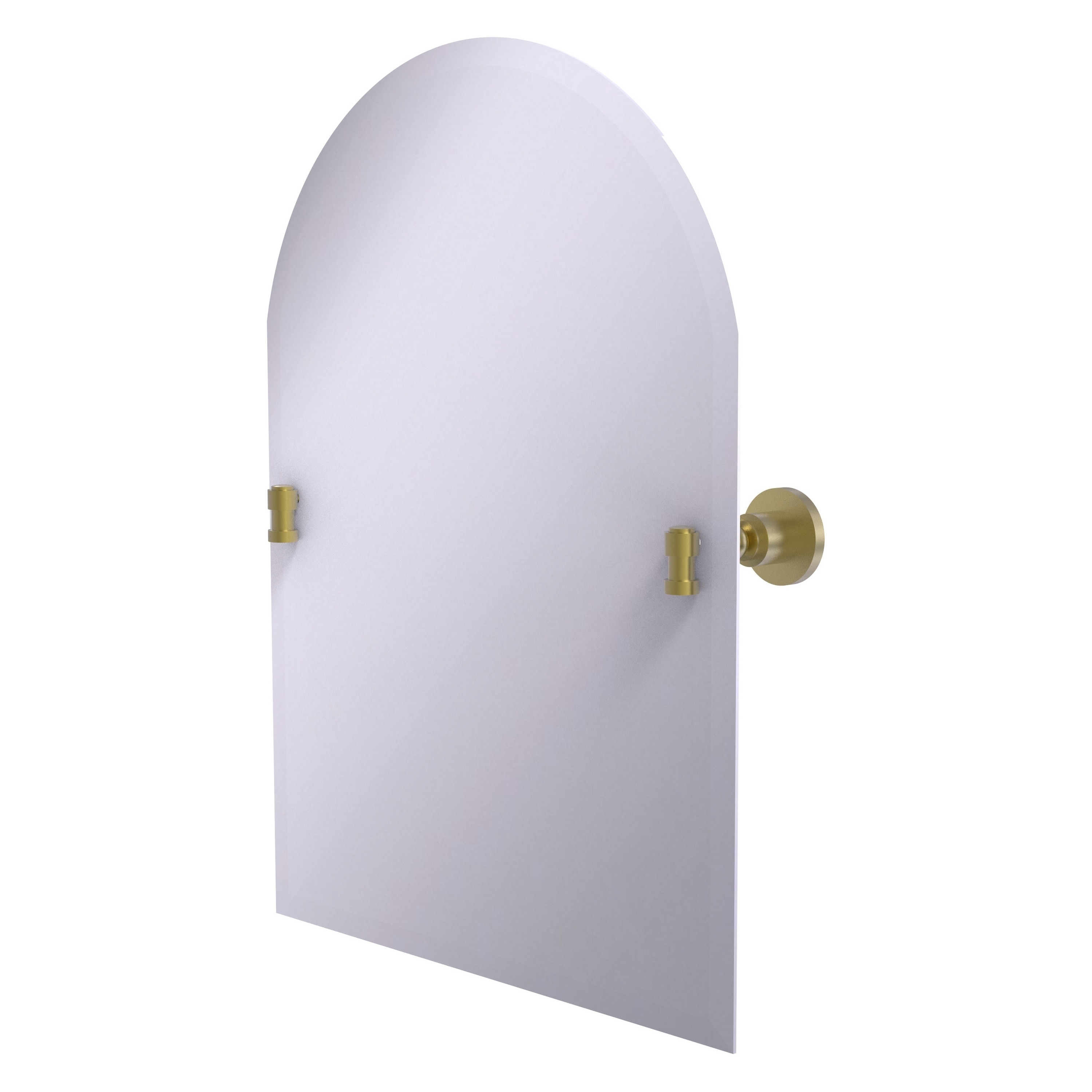 Allied Brass WS-94-SBR Washington Square 21-Inches x 29-Inches Beveled Frameless Arch Tilting Bathroom Vanity Mirror ( Satin Brass )