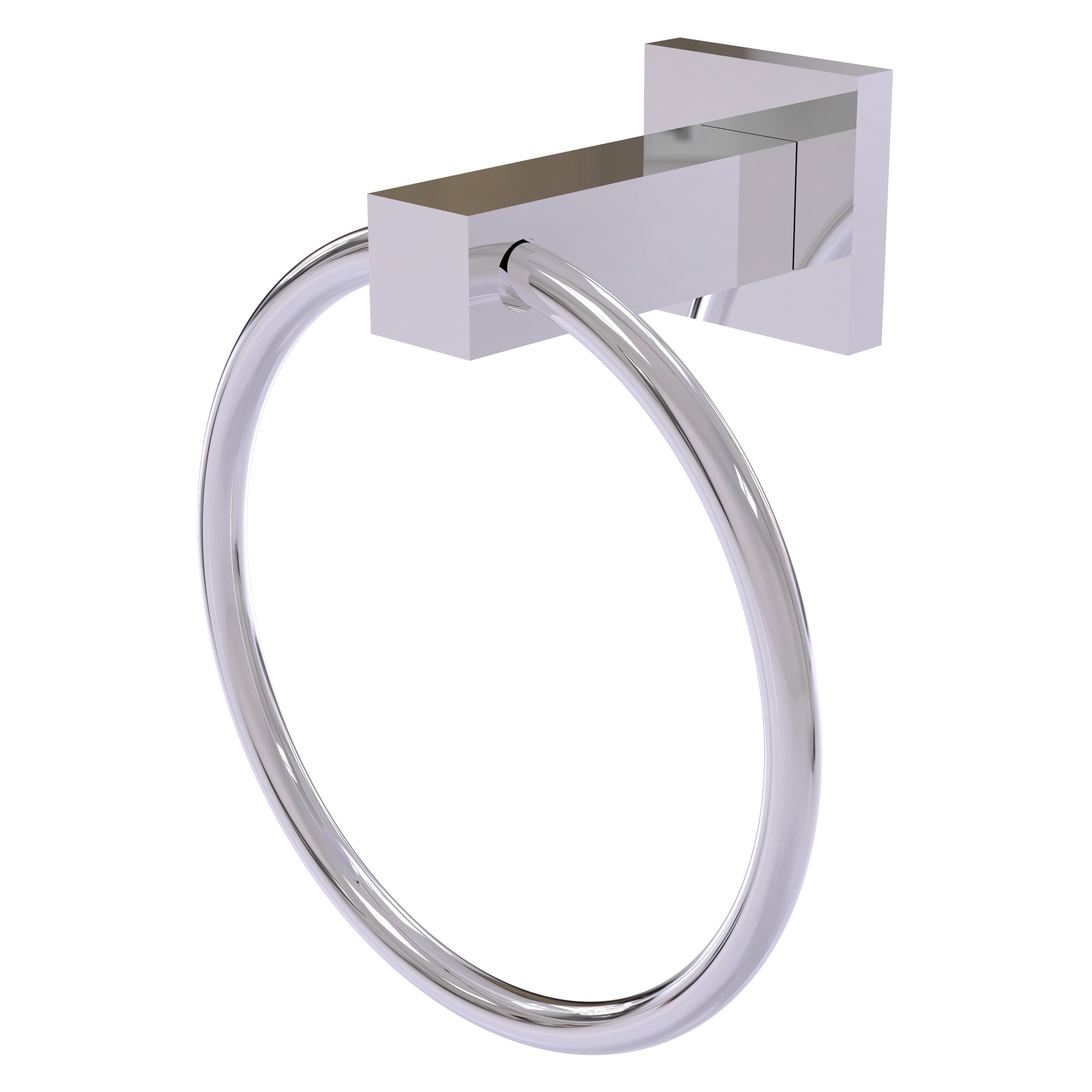 Allied Brass Montero Polished Chrome Wall Mount Single Towel Ring in ...